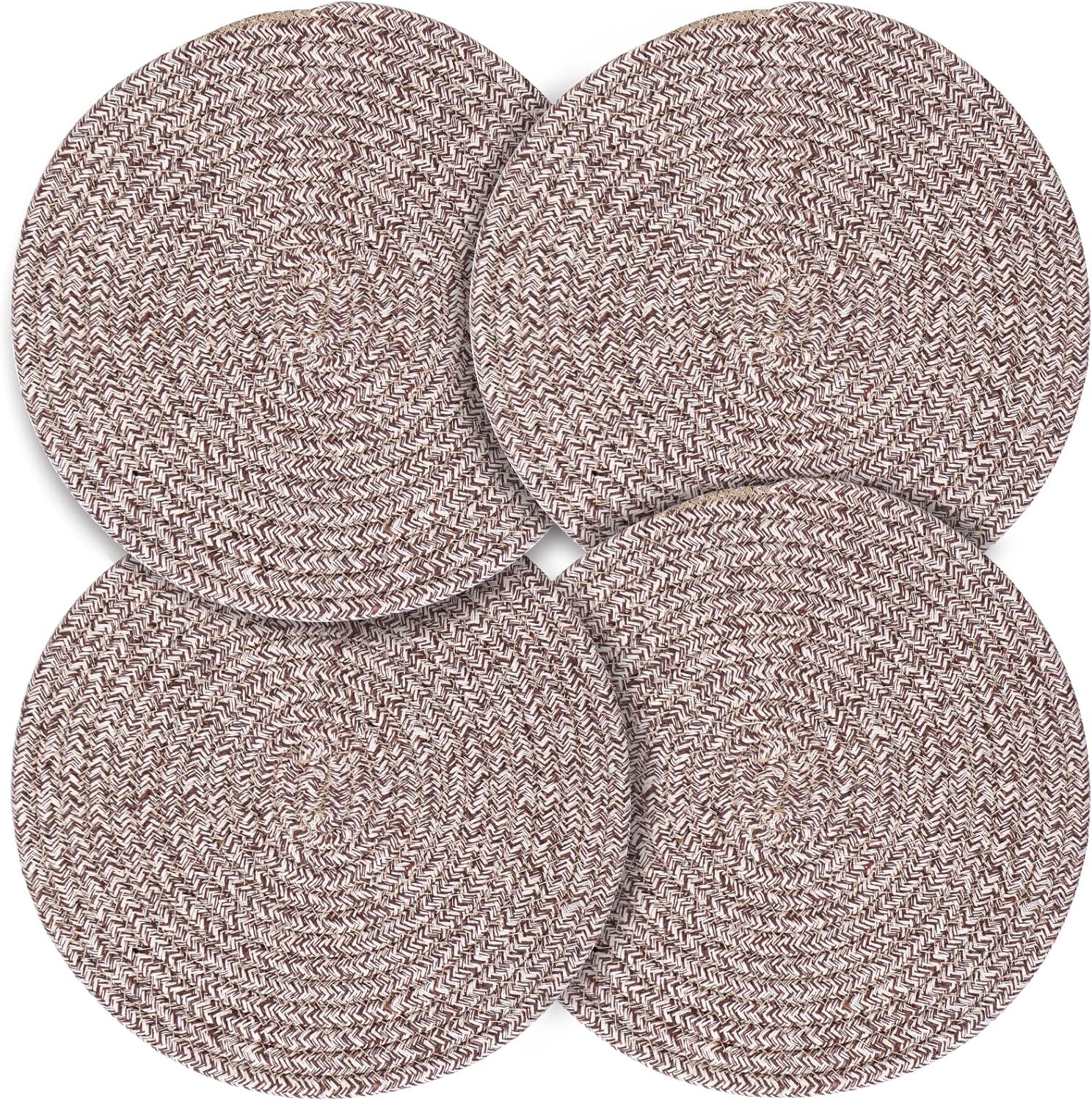 Trivet Round Hot Pads 4pcs 9.5 Inches Diameter 100 Eco