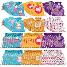 Tallew 48 Pcs Indian Diwali Potli Return Gift Bags Navratri Return Gifts