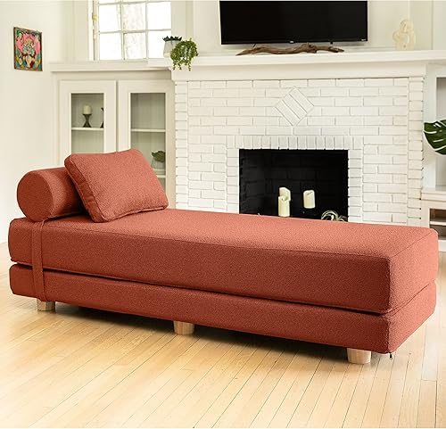 Jaxx Avida Daybed - Tumbona plegable con colchón de espuma viscoelástica de primera calidad tamaño Queen - Fabricado en los Estados Unidos - Premium