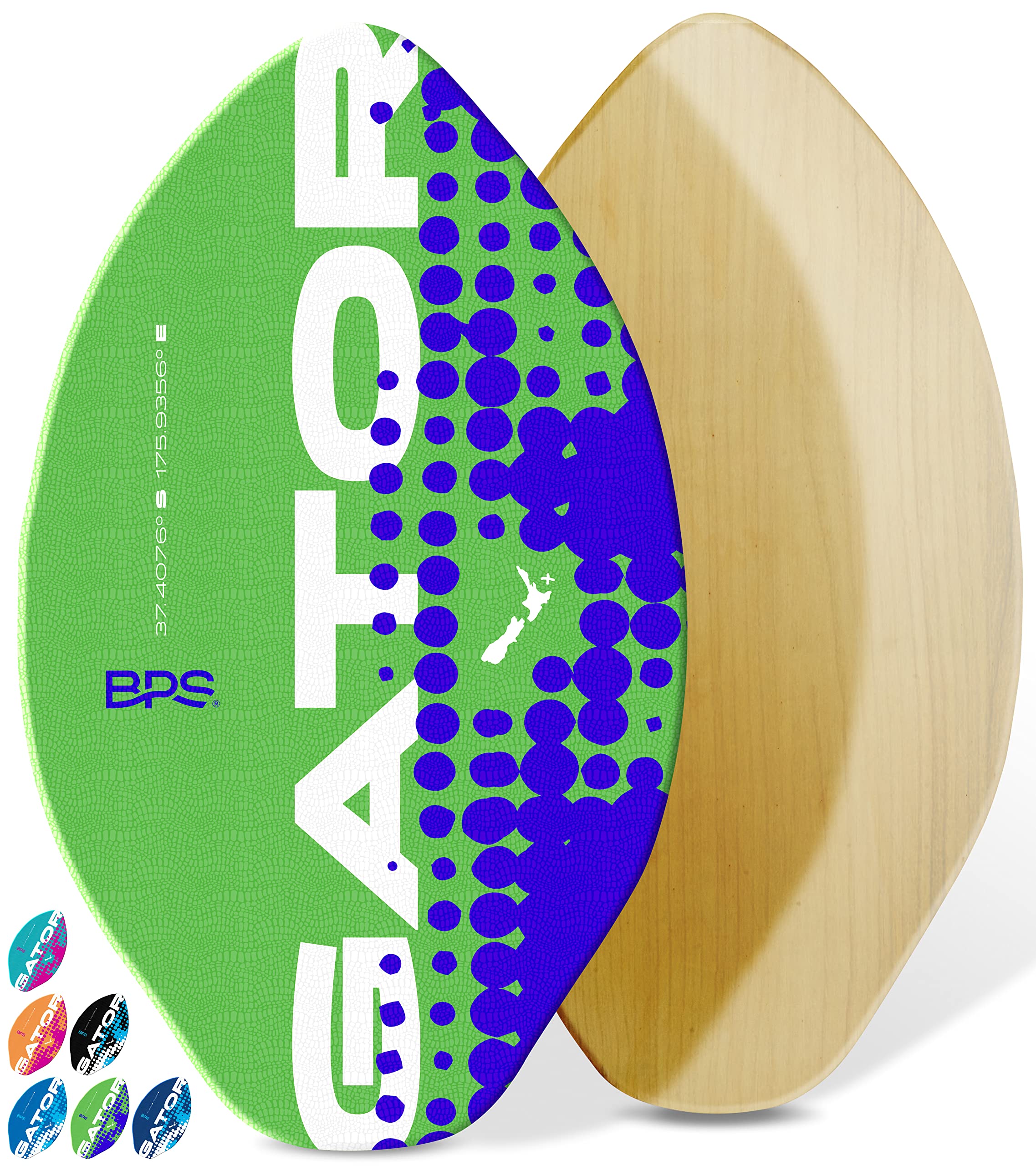 Buy BPS New Zealand 'Gator' Skimboards with Colored EVA Grip Pad and