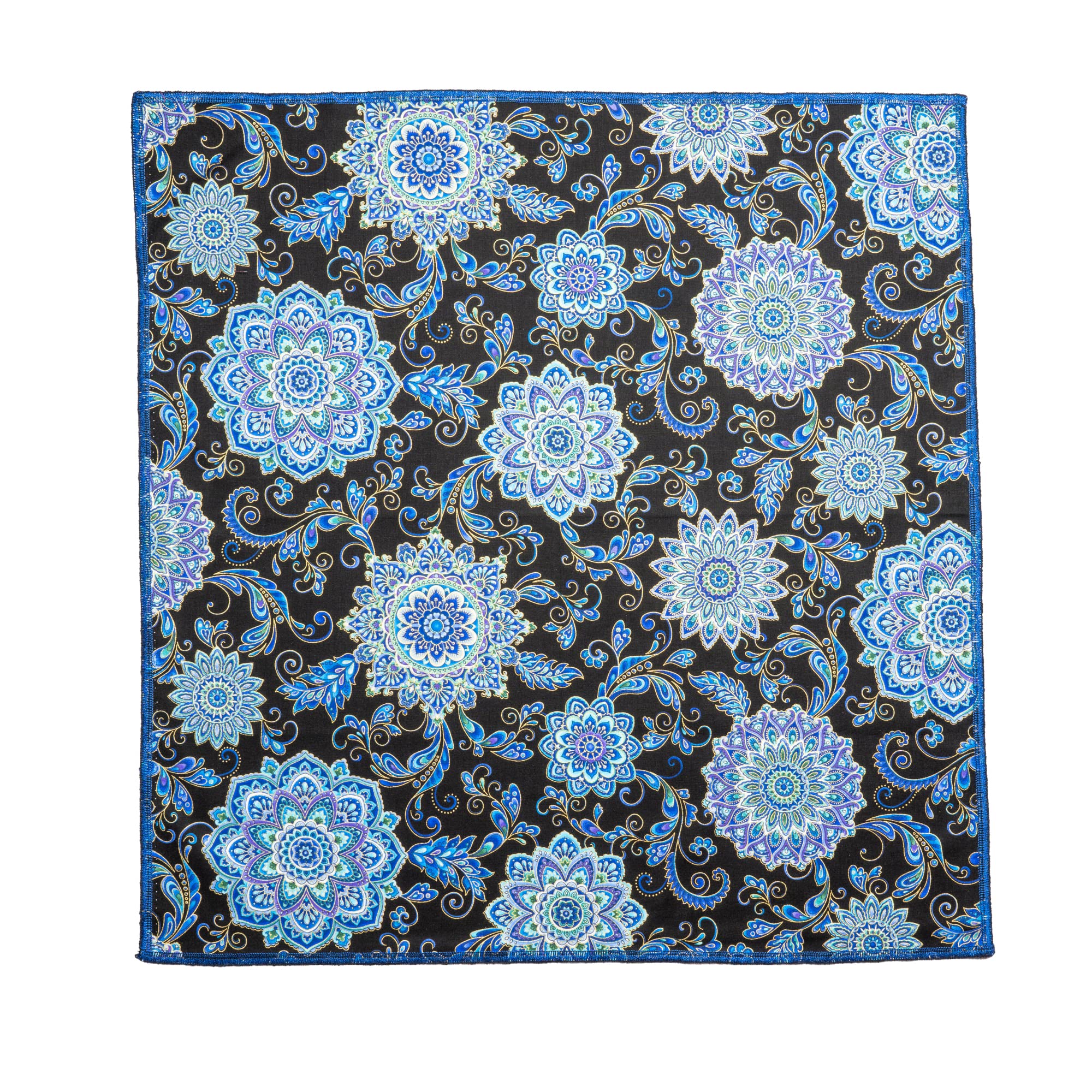 Mandala Paisley Bandana - Blue