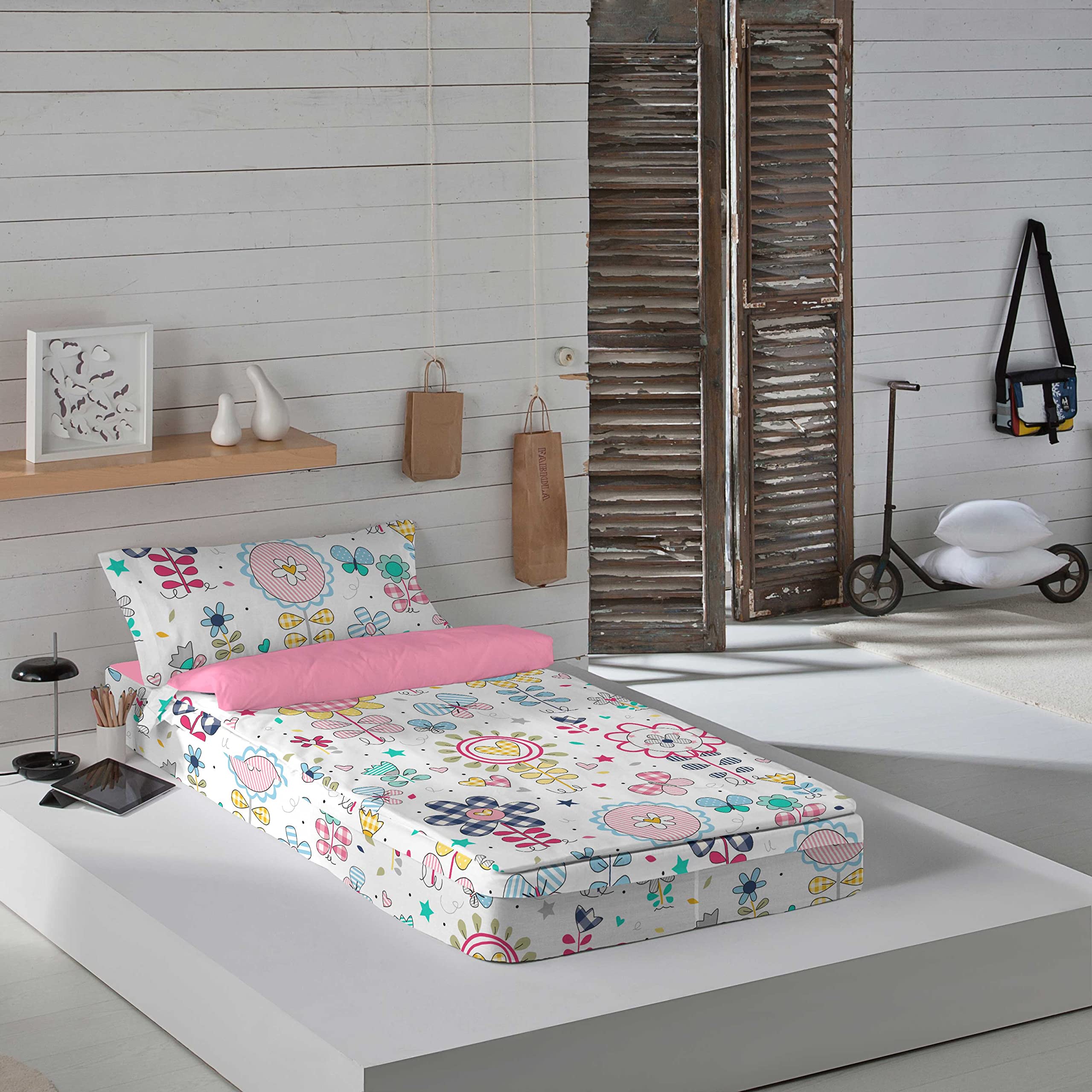COOL KIDS Saco nórdico sin Relleno Vichy Spring Cama 90