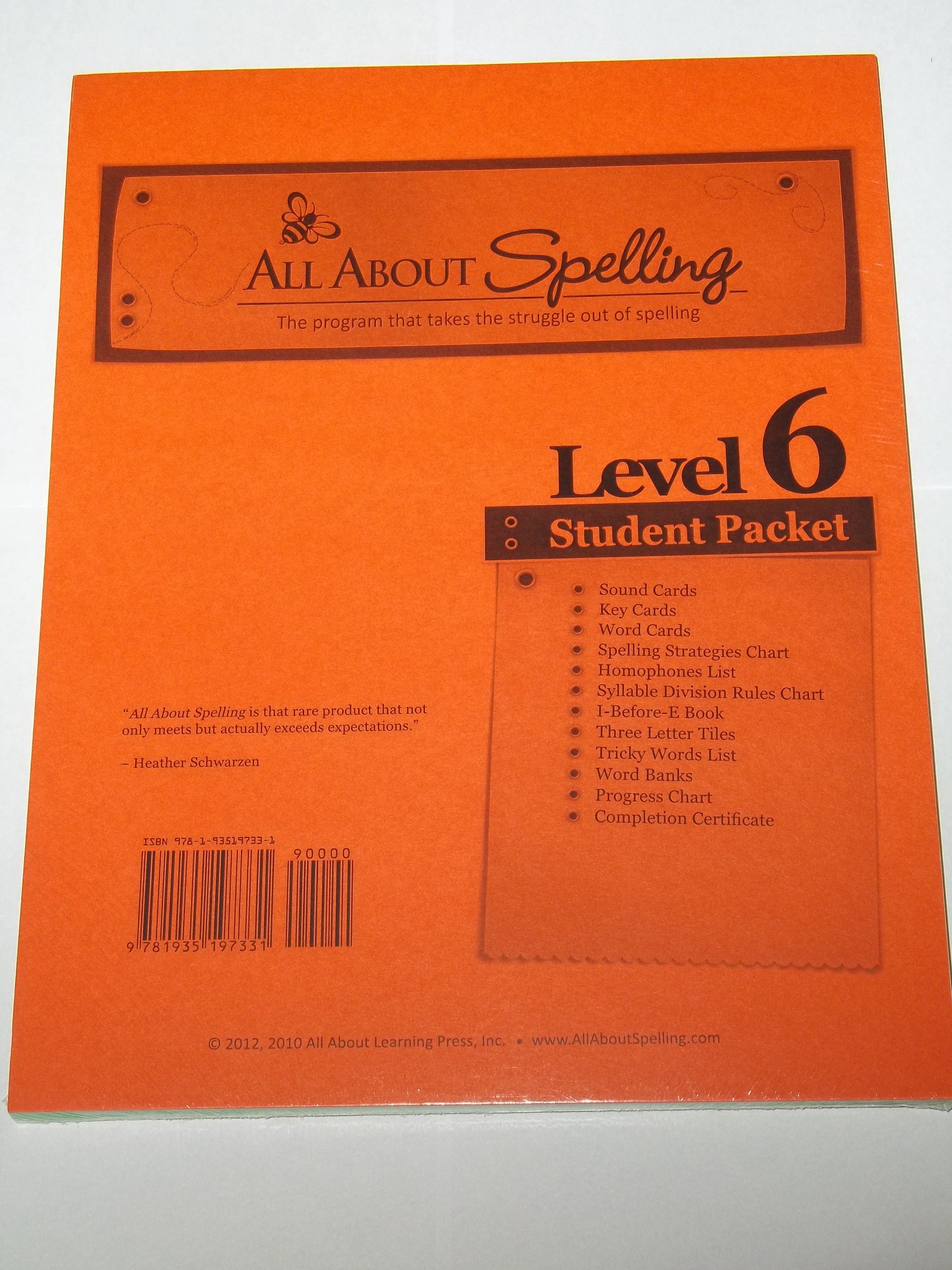 All About Spelling: Level 6, Student Material Packet