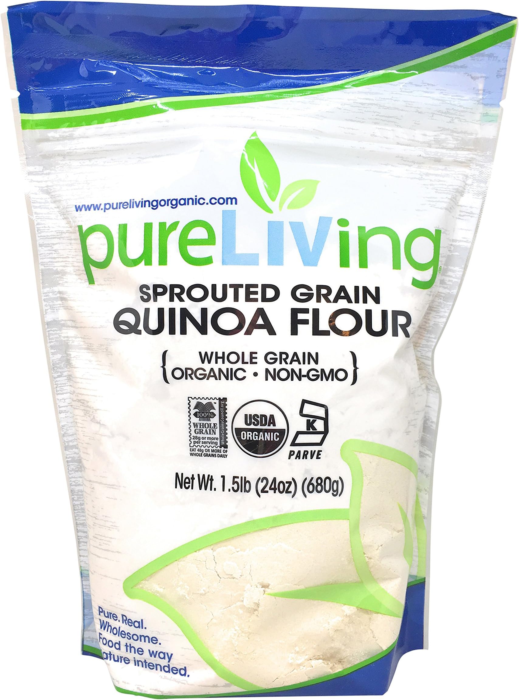 Pure Living Liv Organic Sprouted Quinoa Flour - 24 oz