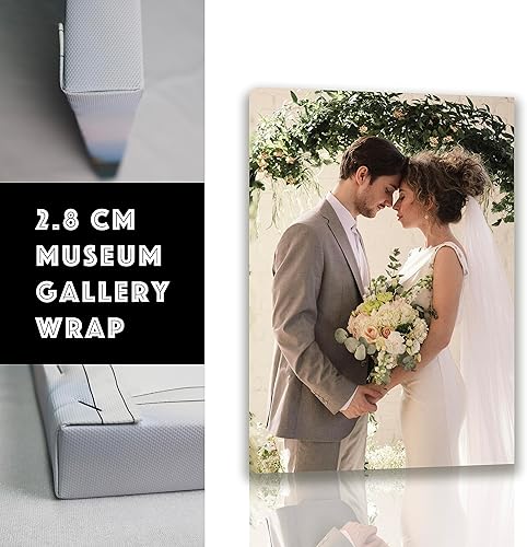 Miniatura 4 de Impresiones en lienzo personalizadas (lienzo enmarcado, 12 x 24 pulgadas), impresión de lienzo personalizada con tu foto, perfecto para decoración