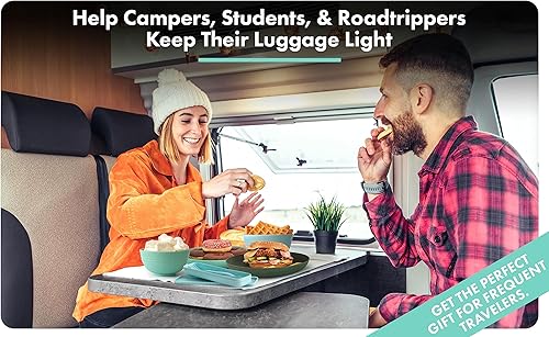 Miniatura 5 de FOODLE Juego de vajilla de paja de trigo, sin BPA y probado con seguridad, platos aptos para microondas y lavavajillas, perfecto para campamento,