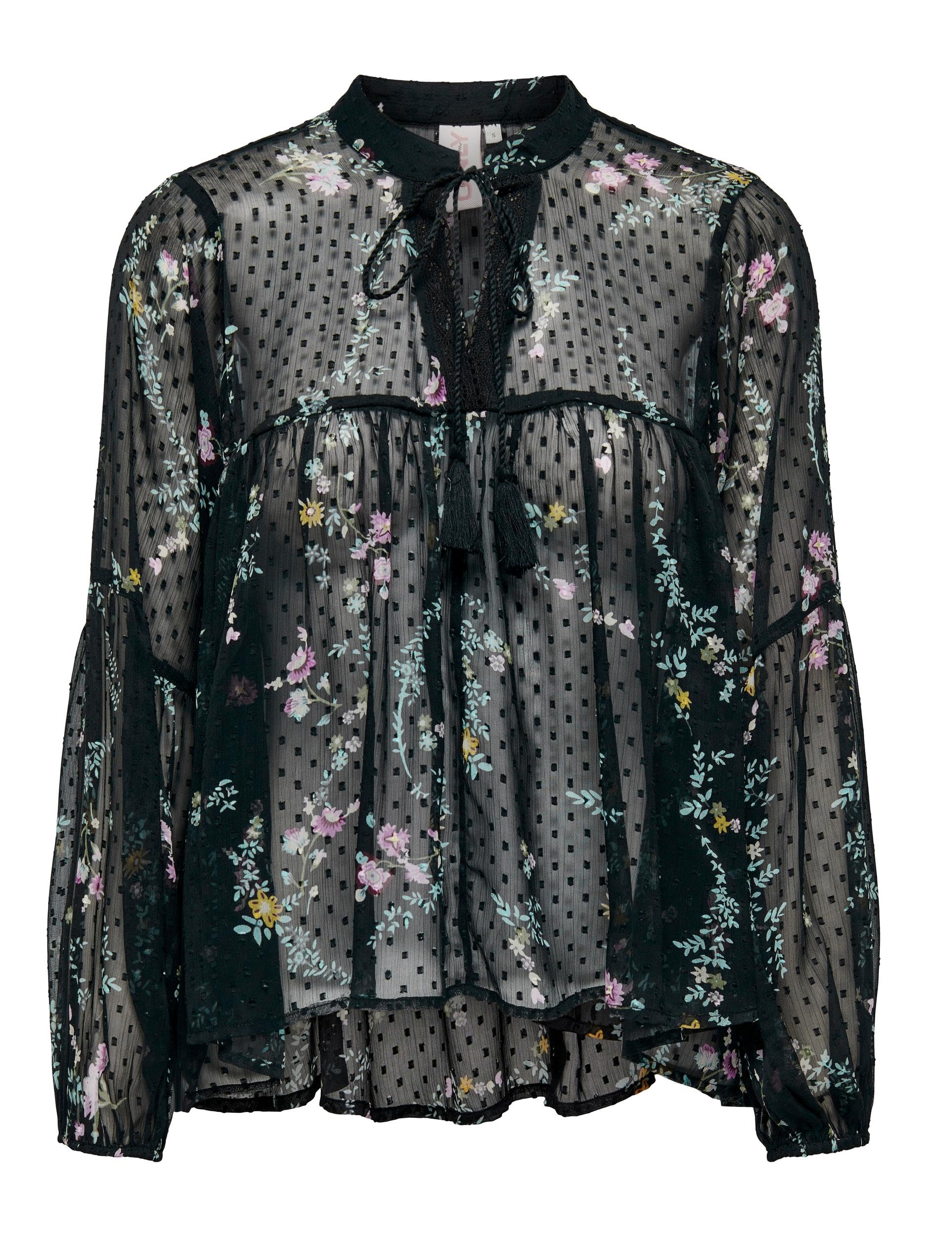 Only Onlaida Elisa LS Top Wvn Blusa de Manga Larga para Mujer