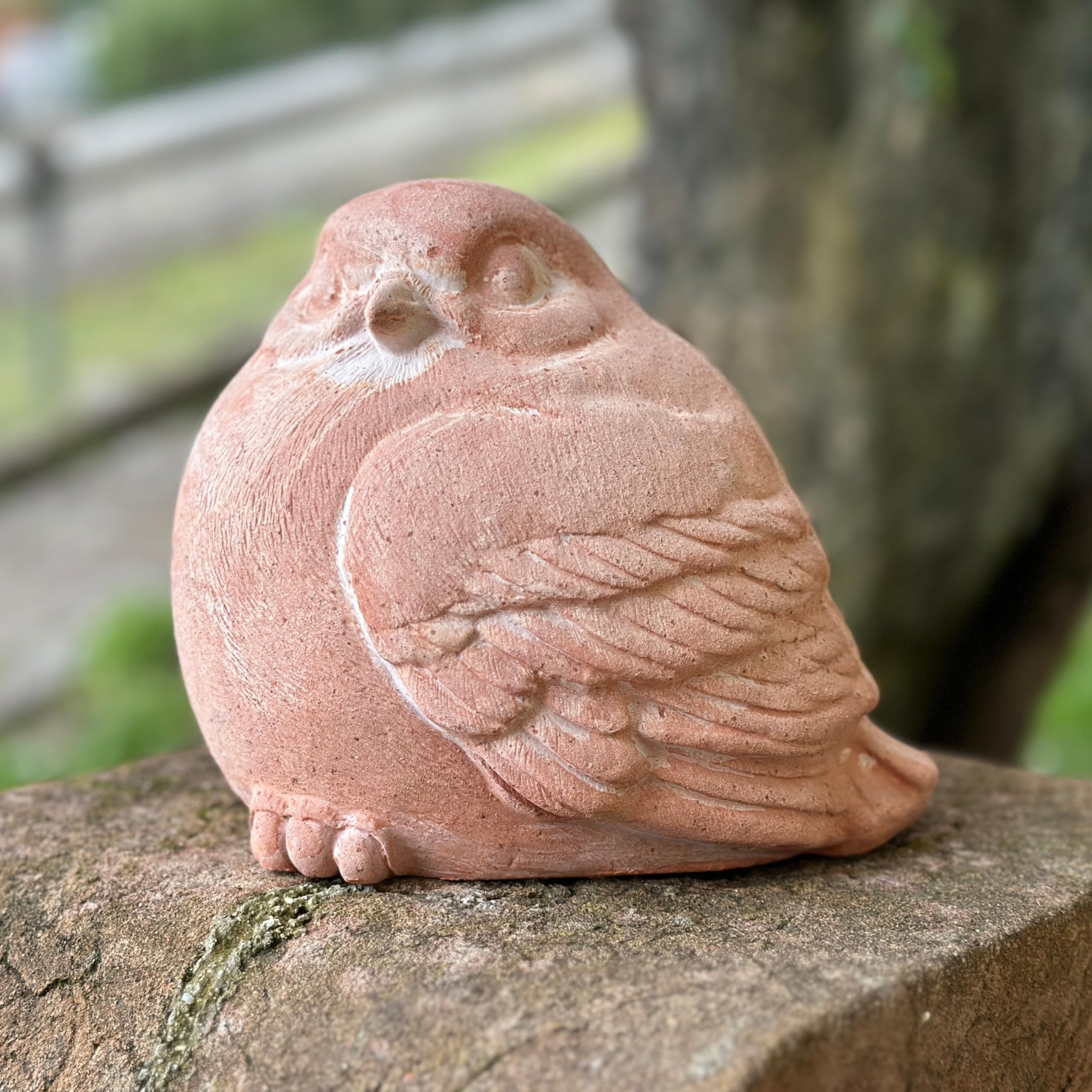 Toocook Animales de terracota artesanal - Decoración jardín - Decoración casa - Resistente a la intemperie (gorrión gorrión)
