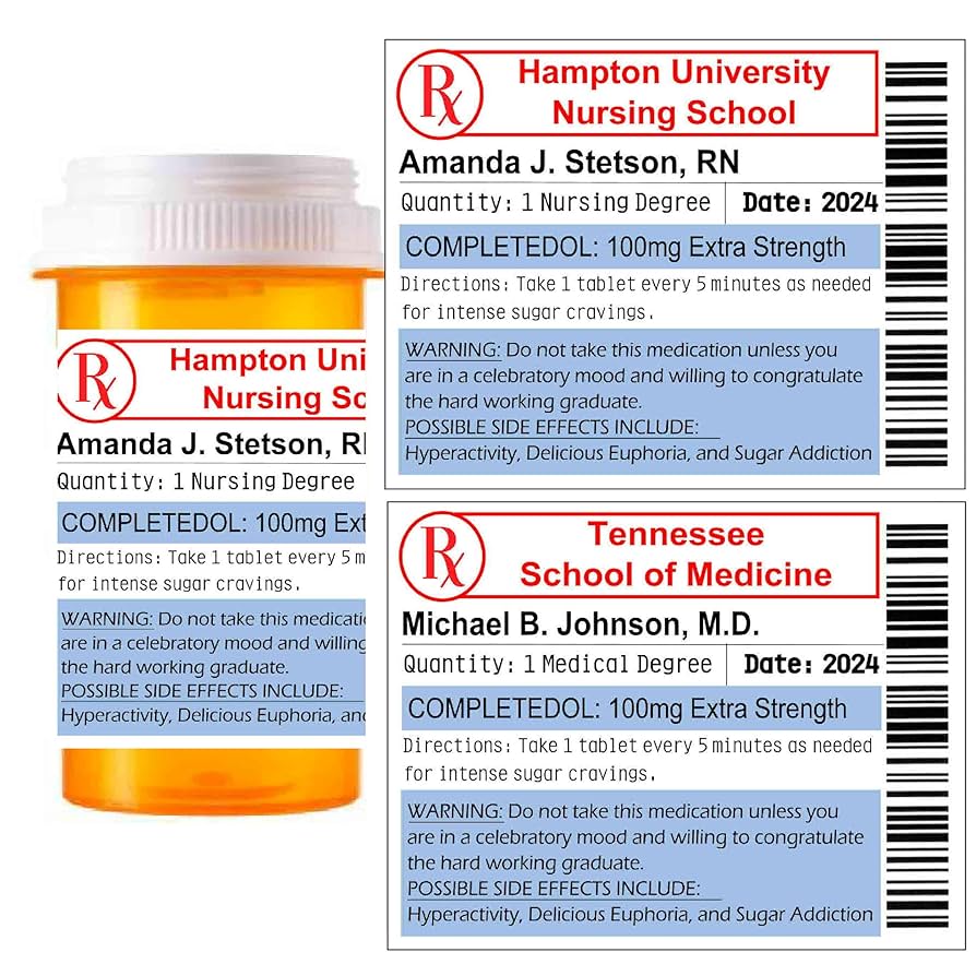 Amazon.com: 15 Nurse Doctor Graduation Favors Medication Pill Bottle Labels : Handmade Products amazon-com-15-nurse-doctor-graduation-favors-medication-pill-bottle-labels-handmade-products