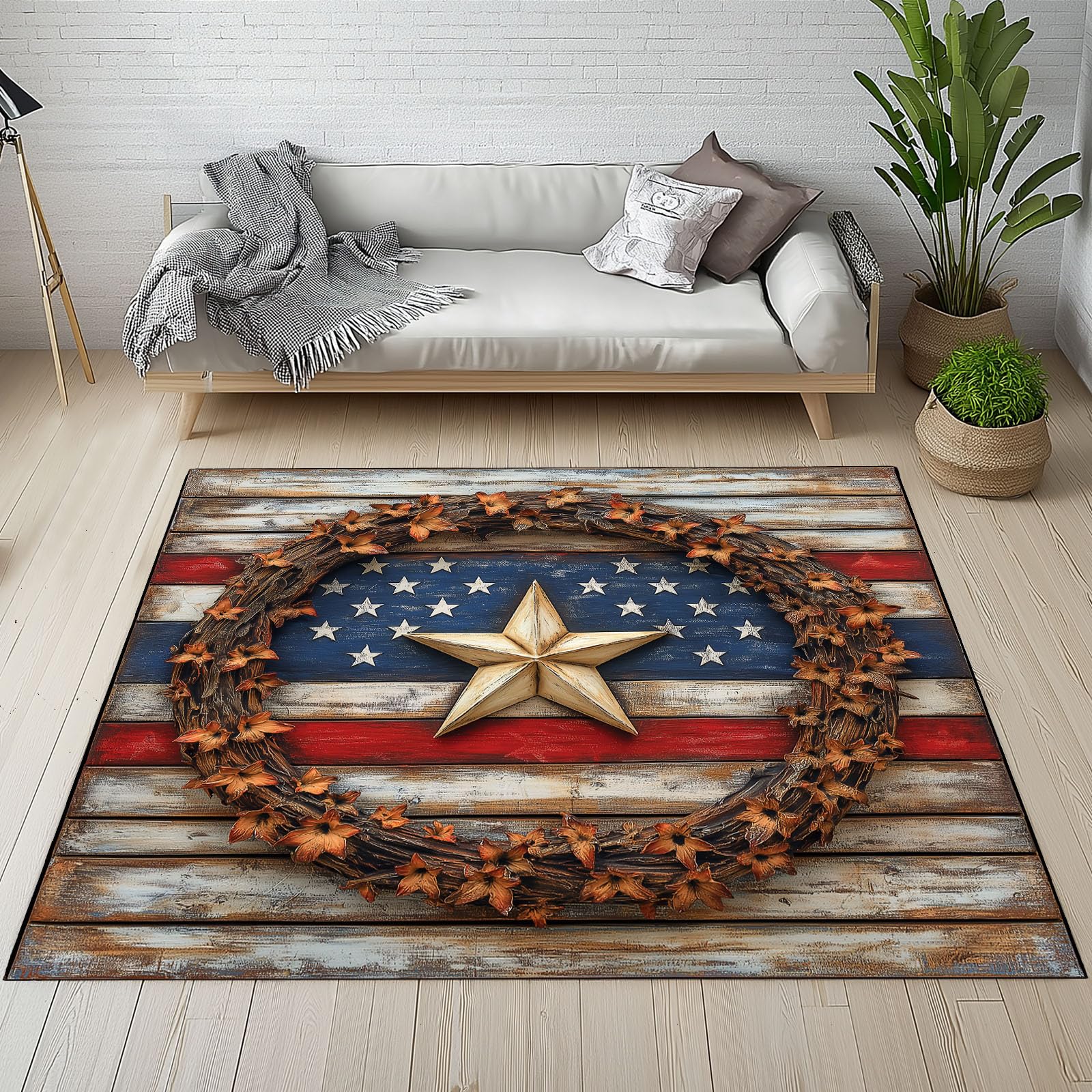 Tapis de salon vintage 160 x 230 cm aux finitions soignées et douces