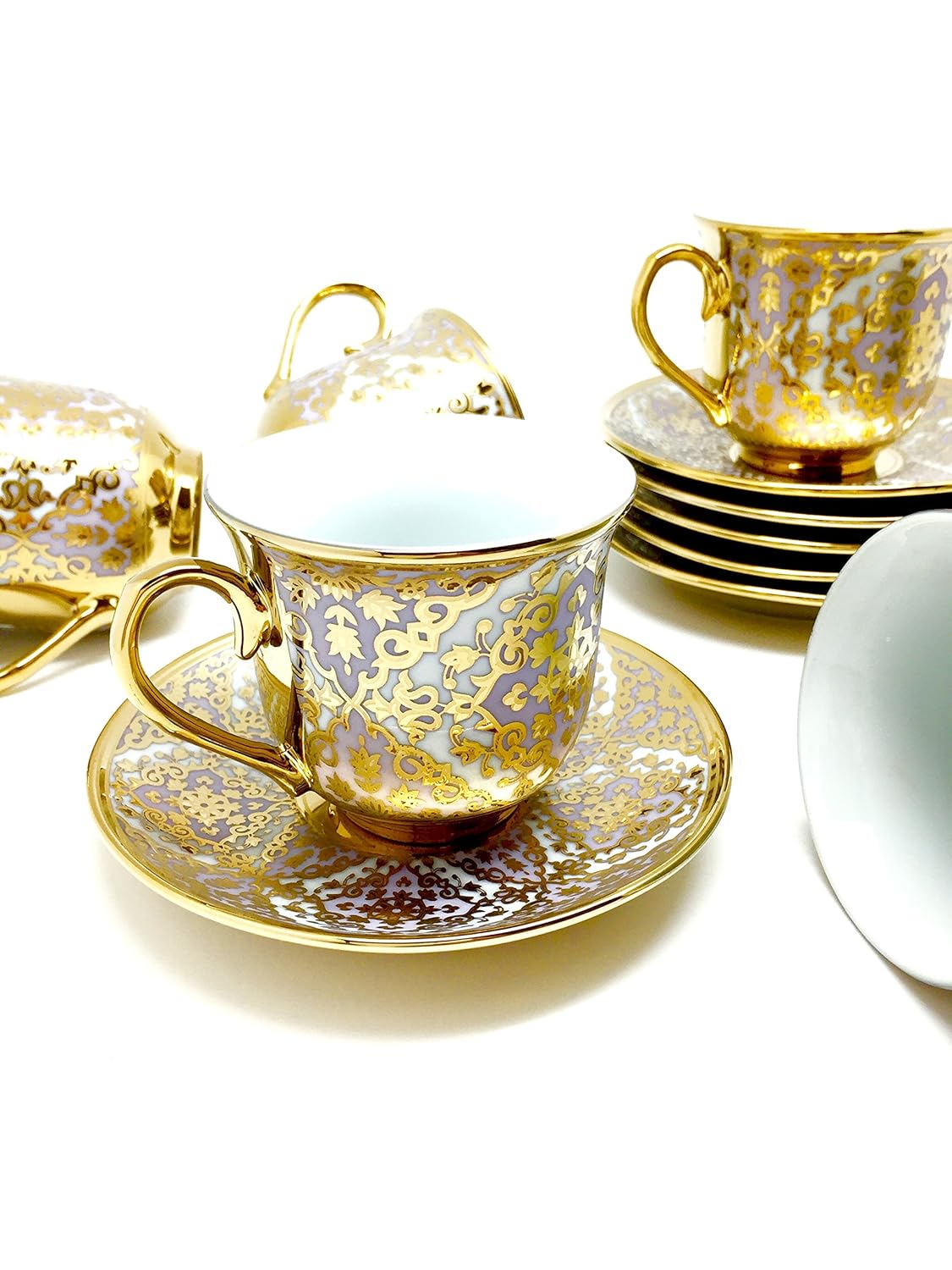 Buy Devnow Porcelain Empress Tea Cup Saucer Set 160ml Online at Low