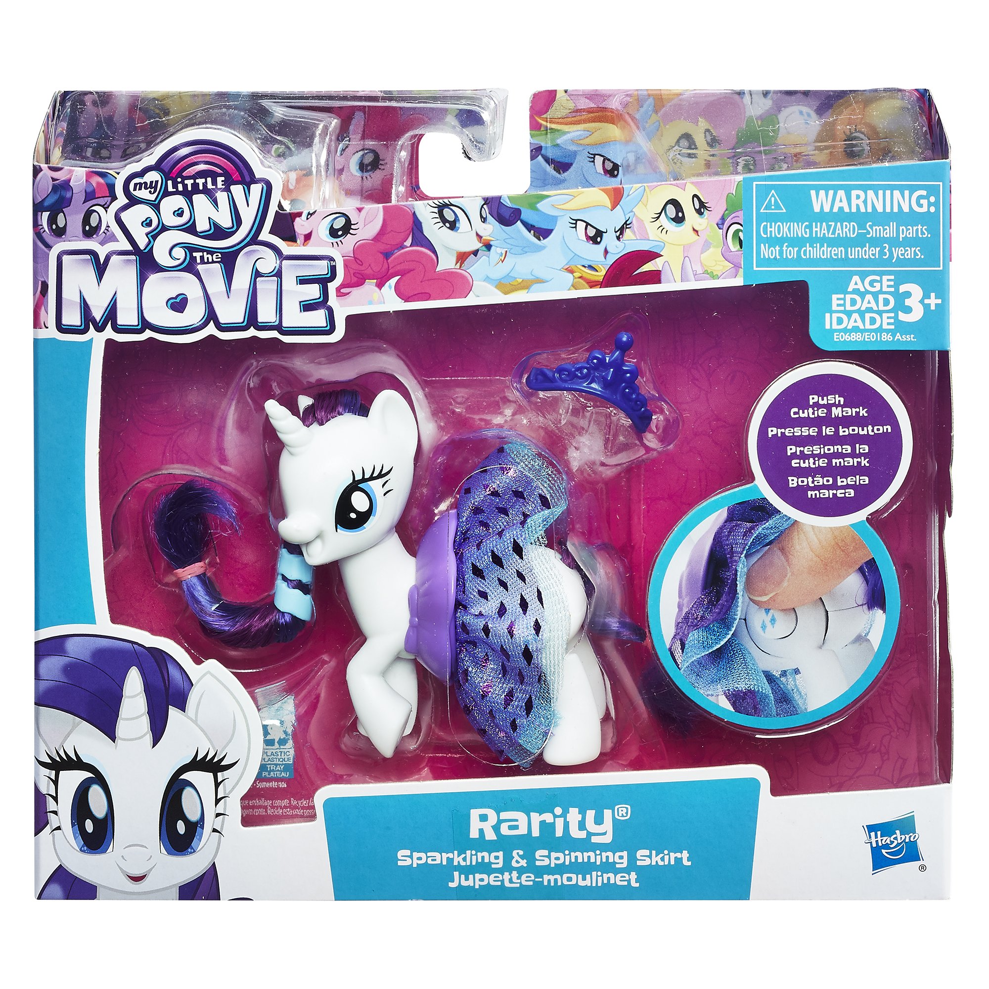 My Little Pony the Movie Rarity Sparkling & Spinning Skirt 2017 in Original Box