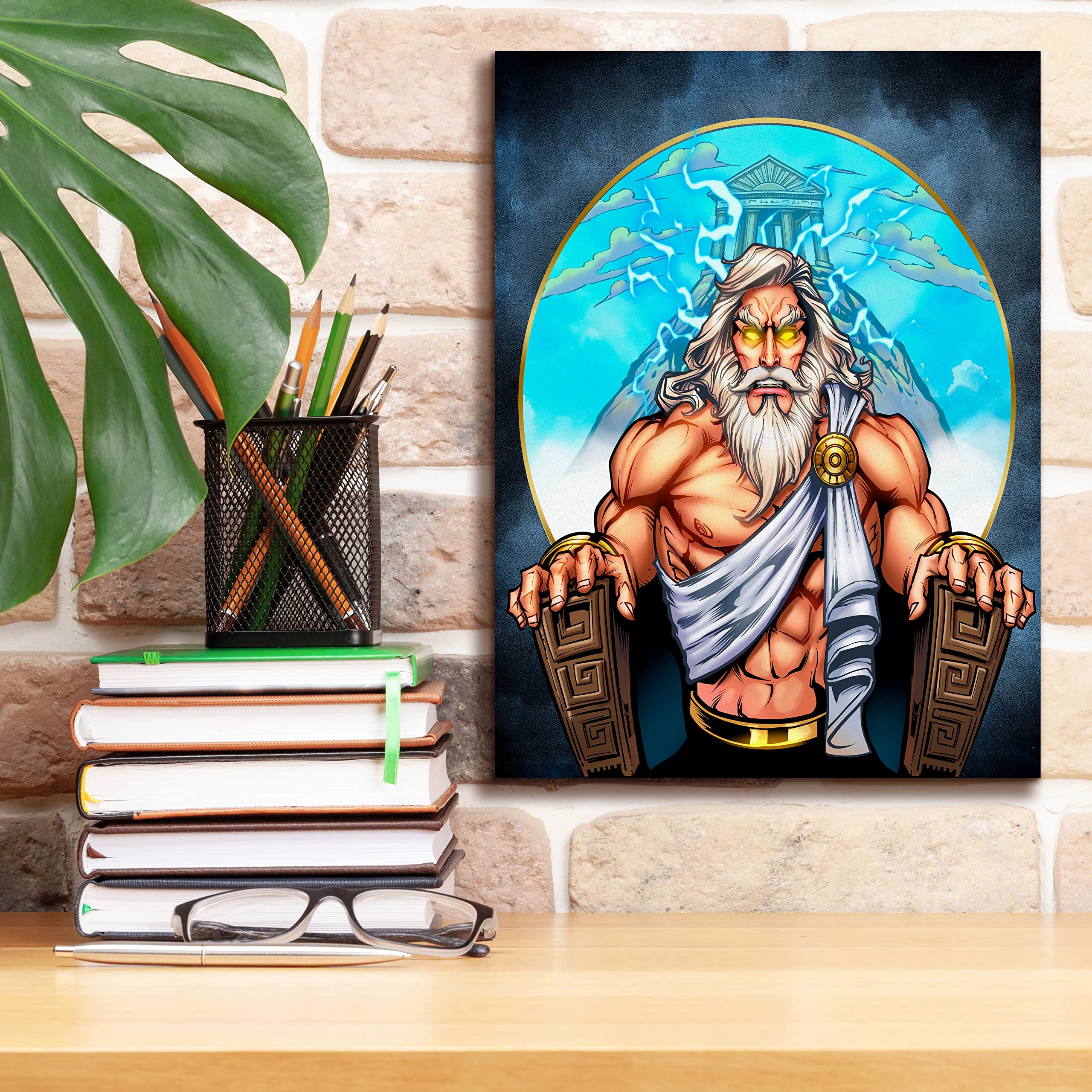 Amazon.com: Epic Graffiti 'Zeus On Throne' by Flyland Designs