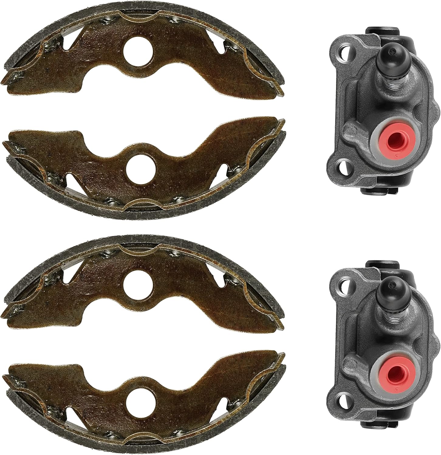 Caltric Front Wheel Brake Cylinder with Shoes Compatible with Honda Recon 250 TRX250 1997-2001