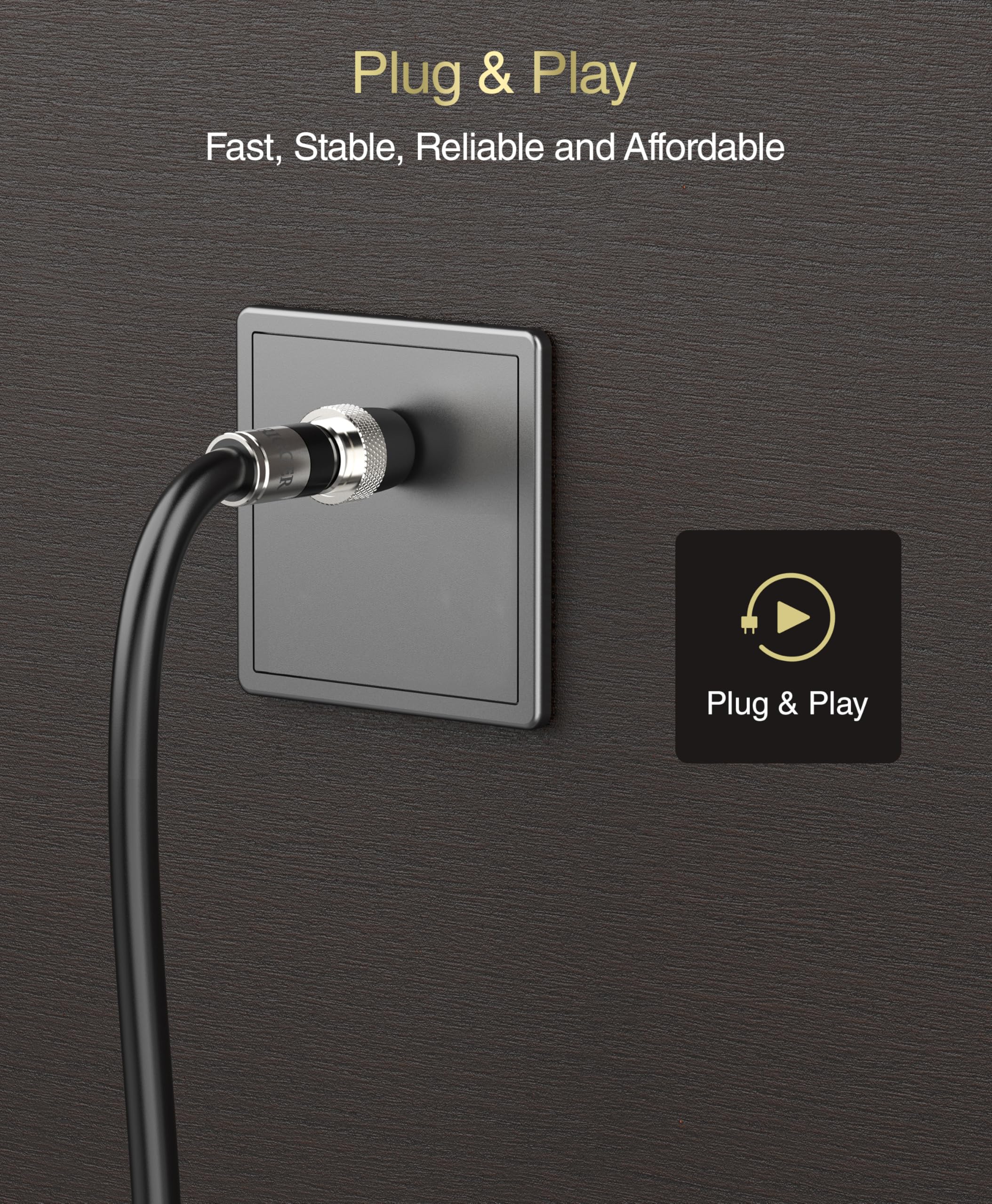 BlueRigger Cavo esterno coassiale 100FT