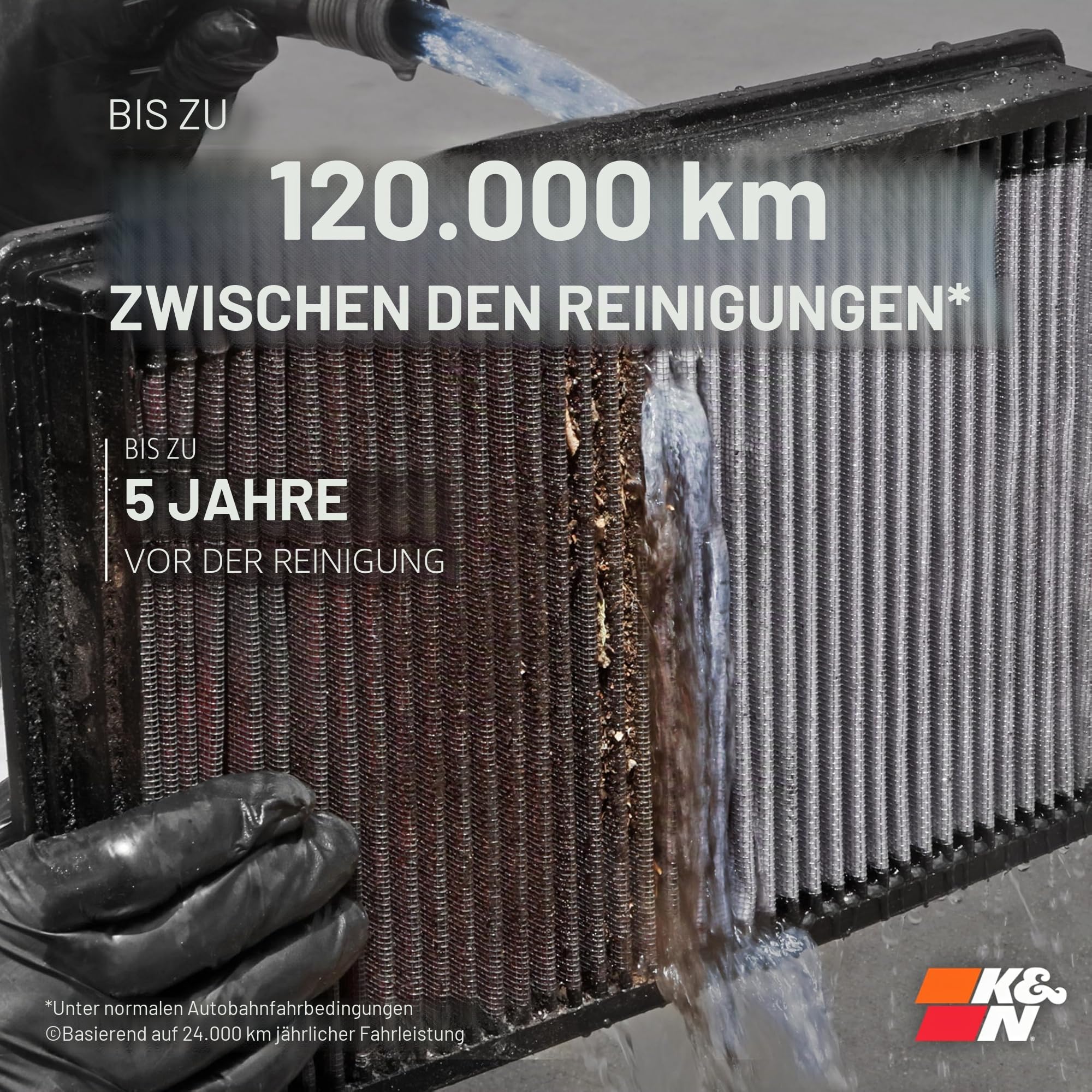 K&N 33-2125 Motorluftfilter: Hochleistung, Prämie, Abwaschbar, Ersatzfilter,Erhöhte Leistung, 1994-2009 (A4, A6, RS4, S4, S6, Allroad I, Allroad Quattro, Passat, Superb)
