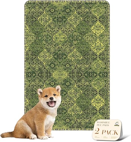 Miniatura 39 de nunubaby Almohadillas lavables para orina de perros, elegante, antideslizante, a prueba de fugas, reutilizable, ultraabsorbente, para jaulas y