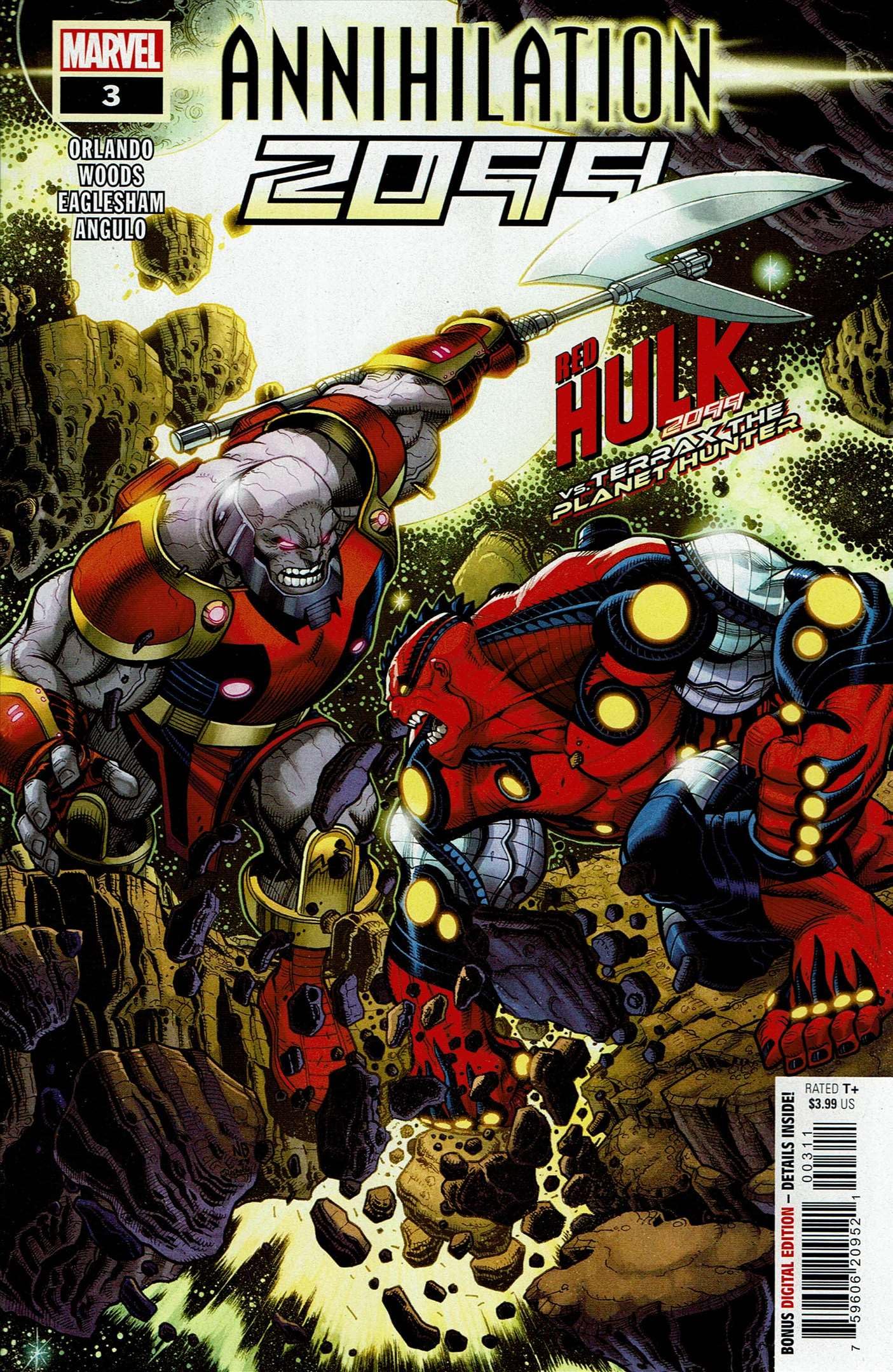 Amazon.com: Annihilation 2099#3 Marvel | Comic Book Red Hulk 2099