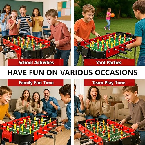 Vista 55 de Outdoor Foosball Table Adult Size - Game Tables for Adults with Balls & Players - Soccer Table Game for Indoor Use - Weatherproof Perfect for