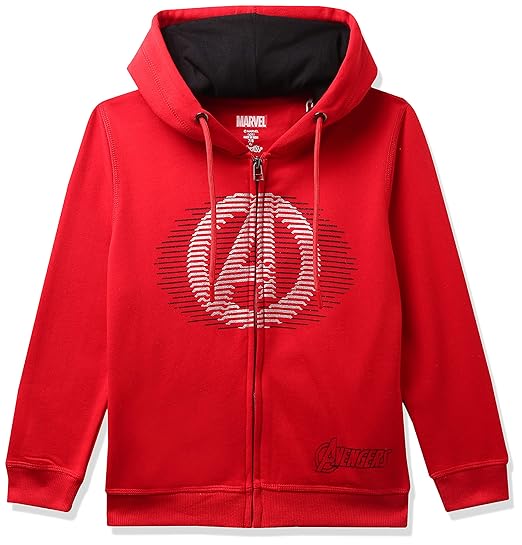 Kidsville Avengers Featured Grey Hoodie for Boys