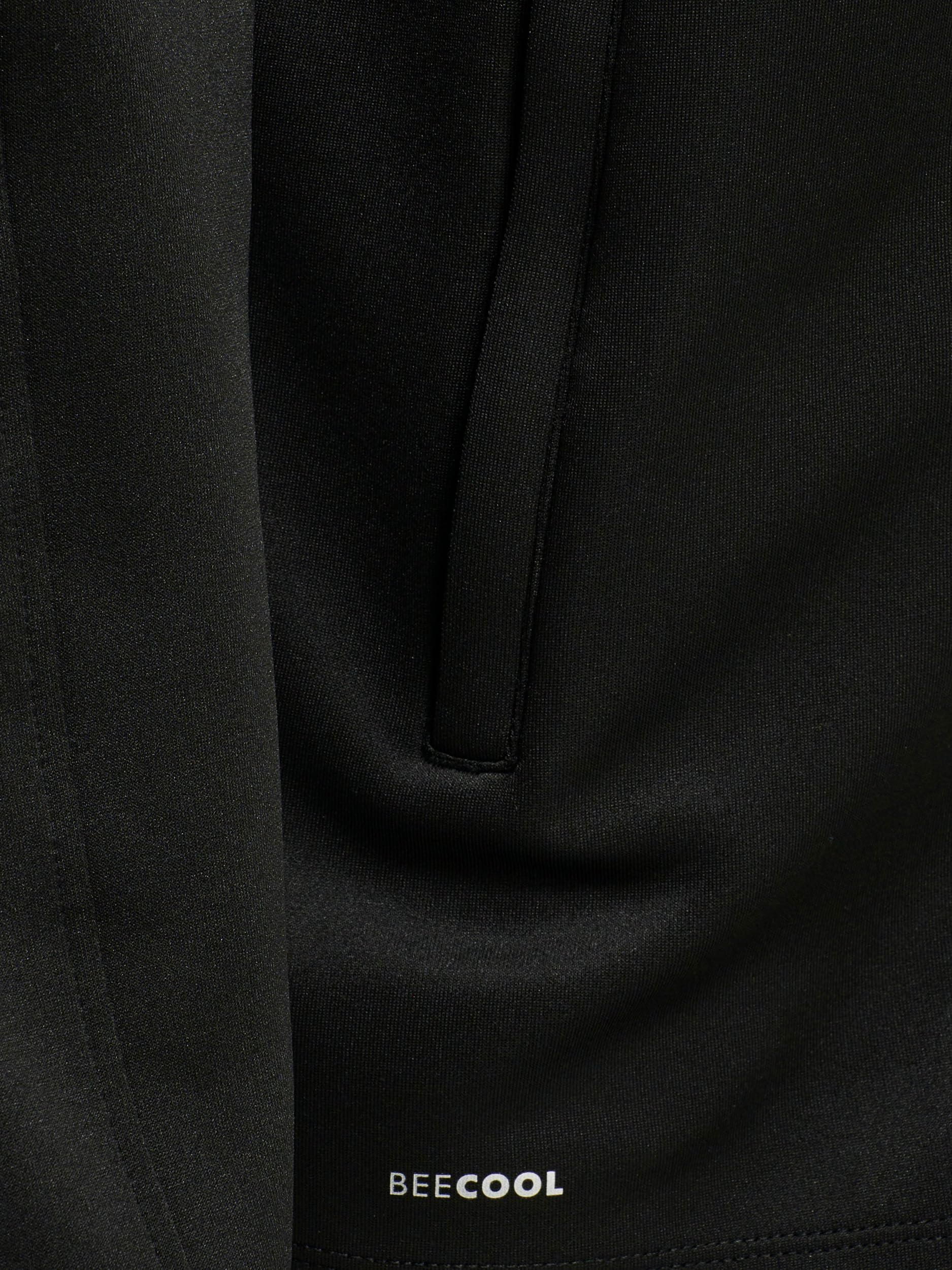 hummel hmlCORE XK Poly Zip Hood Sweat, Black/Black, M