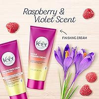 Vista 4 de Veet Crema depilatoria facial de 3 minutos para mujeres, crema depilatoria con aloe vera orgánico, kit de eliminación de vello facial de 2 piezas
