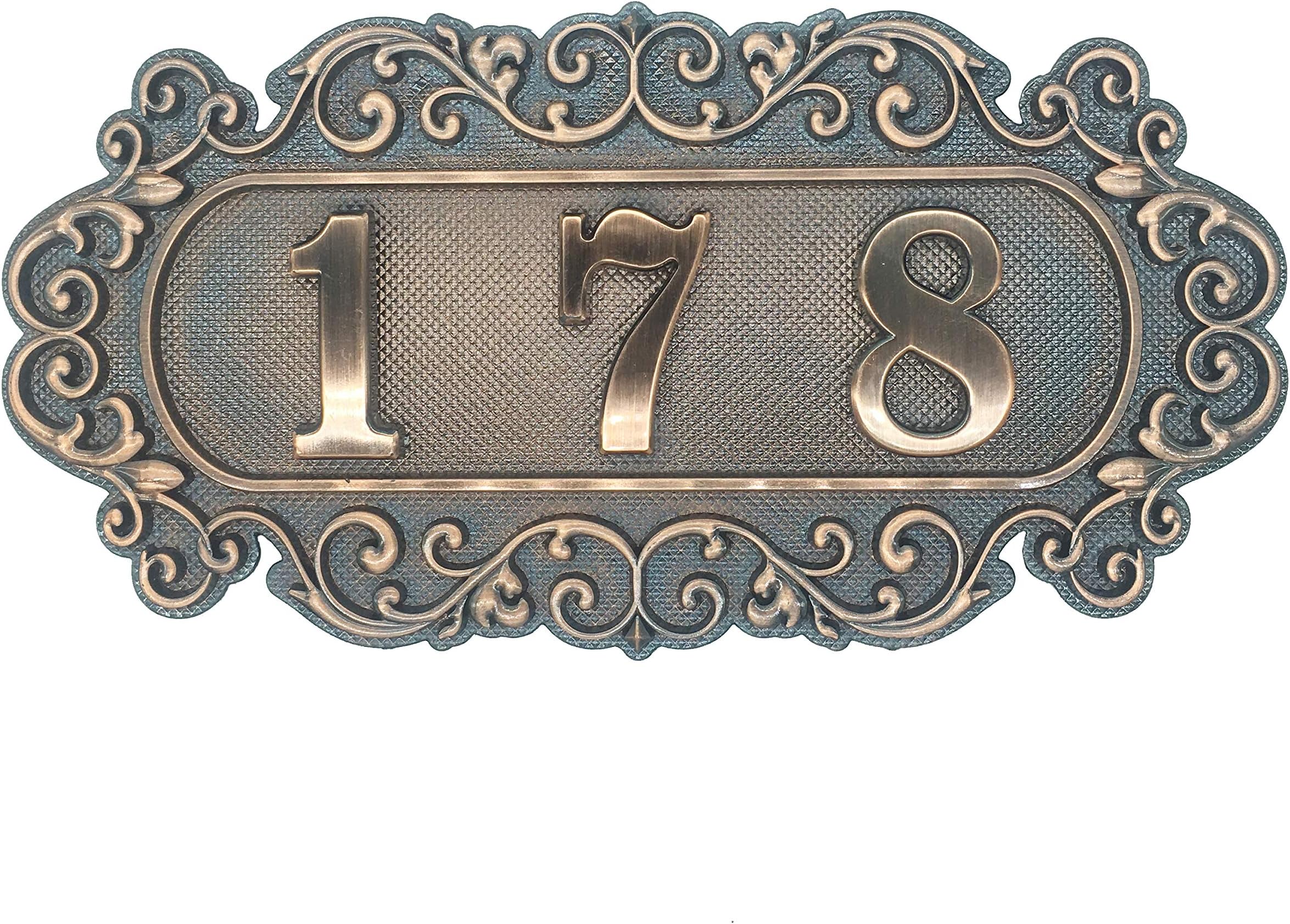 MGTECH Door Number Plate for Hotel, Apartment, Office, Students Dormitory and Public Facilities (Doorplate A + 14 numbers)