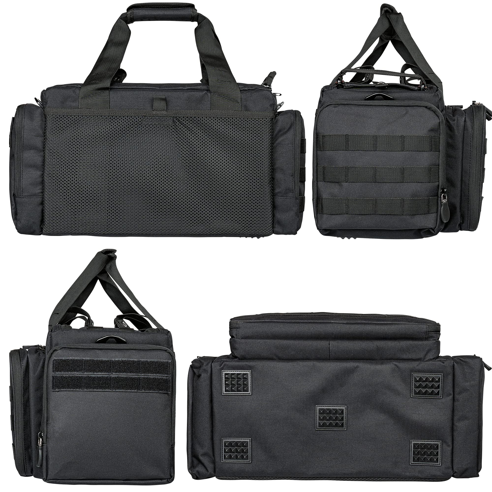 DÖRR Waffentasche ProTac, Taktische Einsatztasche für Schießsport, Airsoft, Jagd & Outdoor, Angeln, Kurzwaffentasche für Munition, Magazine & Zubehör, abschließbare Pistolentasche, Robustes Polyester