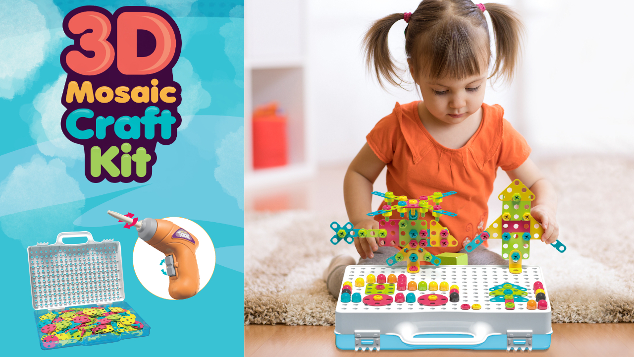 Amazon.com: MOBIUS Toys 249-Piece Mosaic Construction Kit - STEM