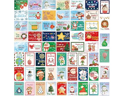 Best Christmas Lunch Notes notes [2024]: Delightful Mini Christmas Cards for Kids