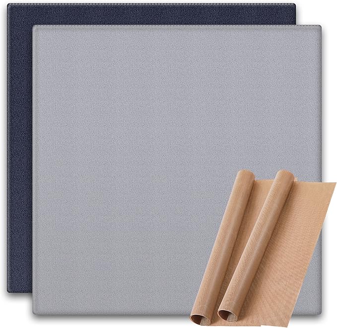 Heat Press Mat, 2 Pack 12x12 inch Easy Press Mat with 2