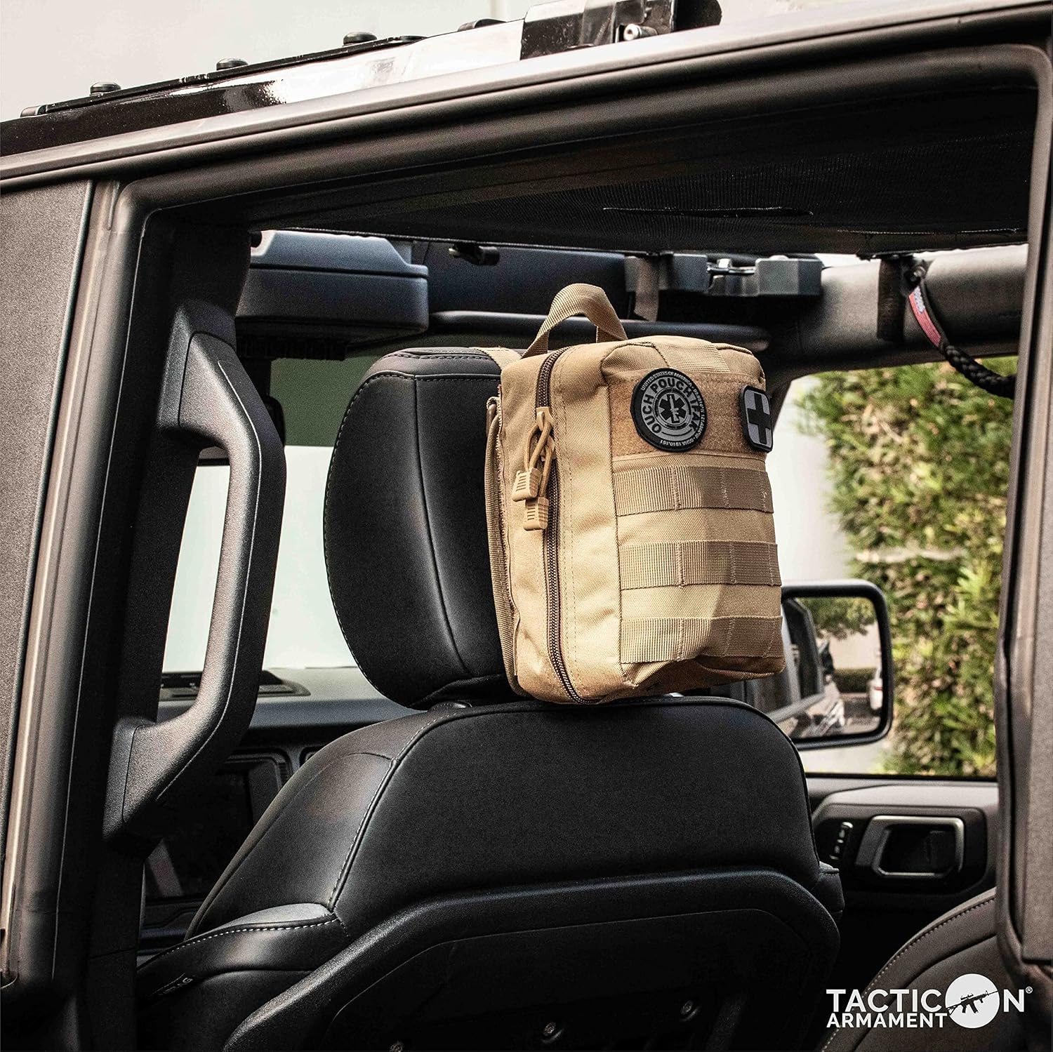 TACTICON V3 Extensive IFAK Trauma First Aid Kit | EMT Survival Med Kit | Chest Seals | Israeli Bandage | Bandages | Belt or MOLLE Attachment | Tactical Emergency Medical Pouch - FDE Tan