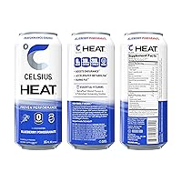 Vista 14 de CELSIUS HEAT - Bebida energética de alto rendimiento, cero azúcar, sabor cereza y lima