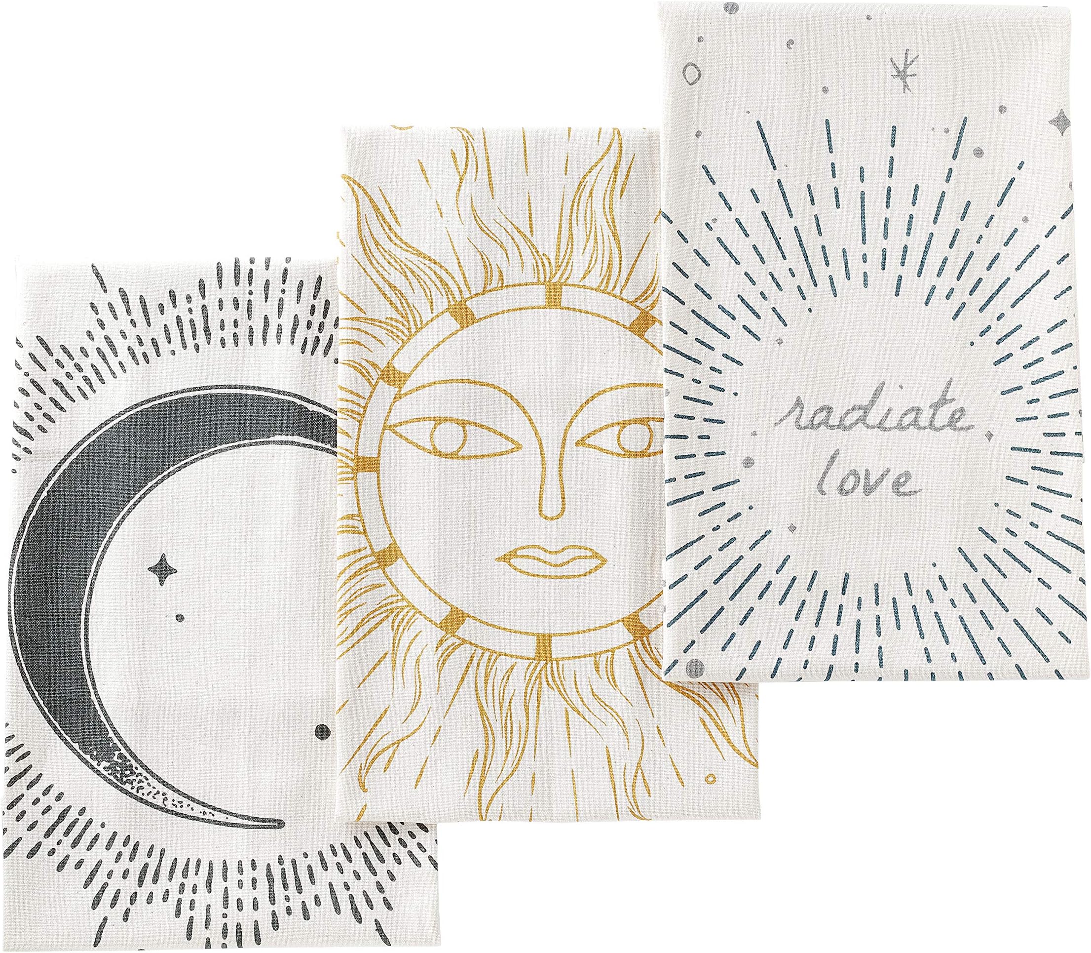 OHSUL Abstract Boho Sun Crescent Moon Mountain Highly