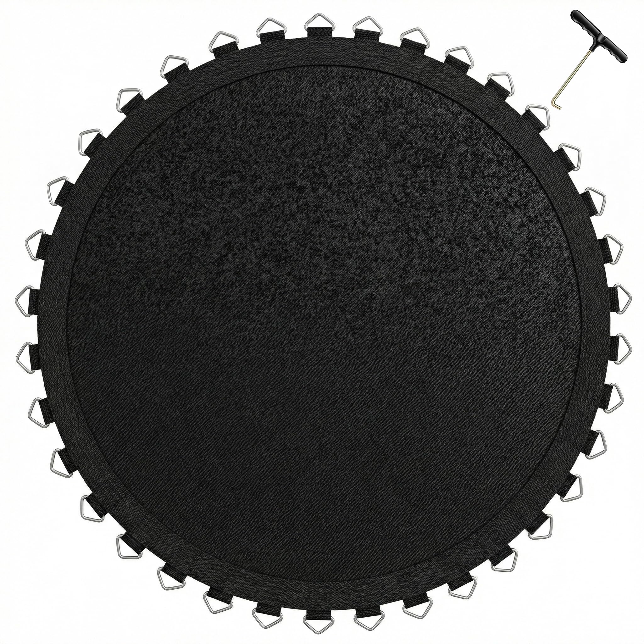 Toile Trampoline, Tapis De Saut De Rechange pour Trampoline Exterieur Ø 305/366/427/488cm, Coudre 8 Fois Tapis Trampoline, Résistant à l'eau, Résistant Aux UV