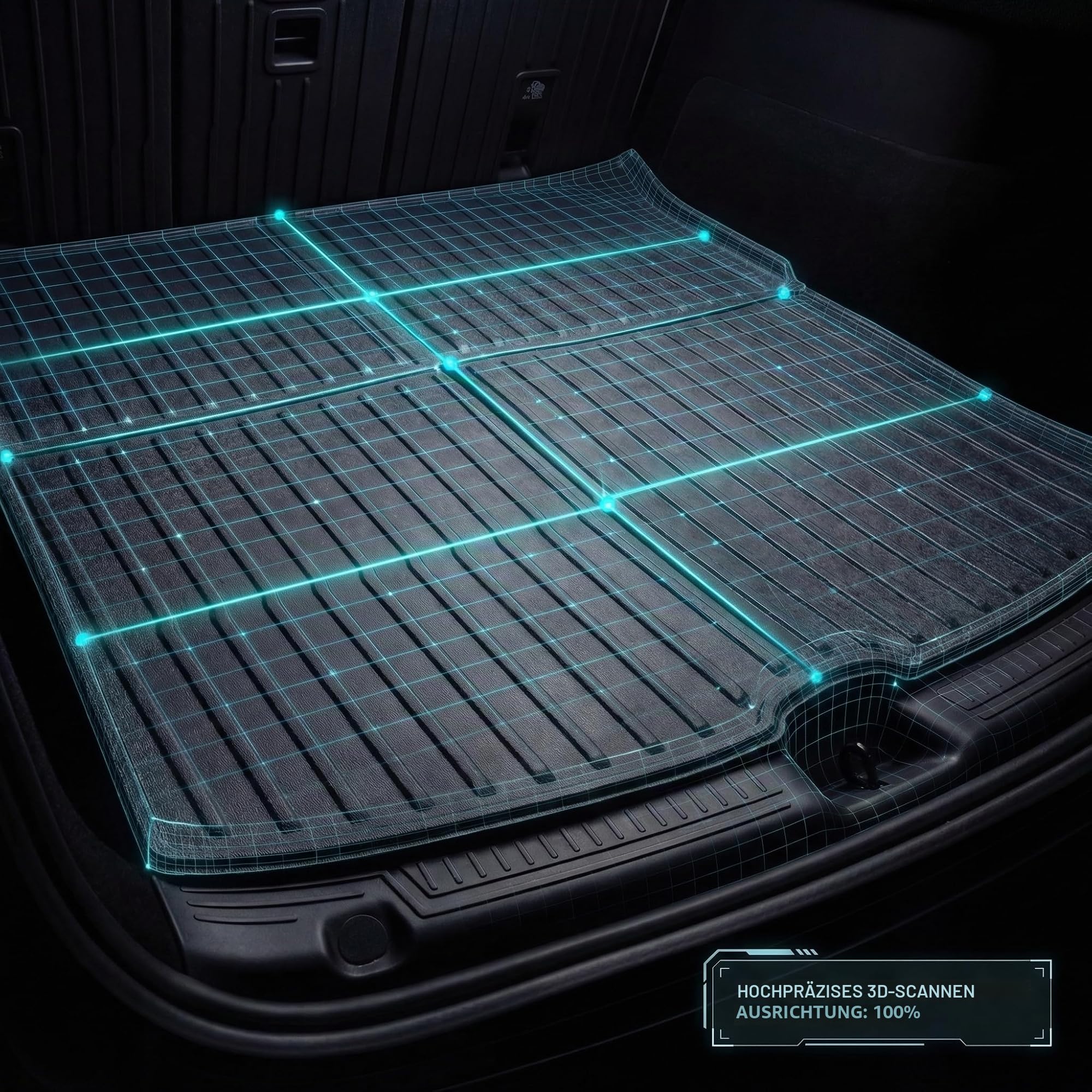 Kofferraumwanne für Tesla Model Y 2020-2026 (inkl. Juniper), TPE Allwetter Kofferraummatte, Zubehör für alle Modelle (Standard/Premium/Performance) (1-teiliges Set)