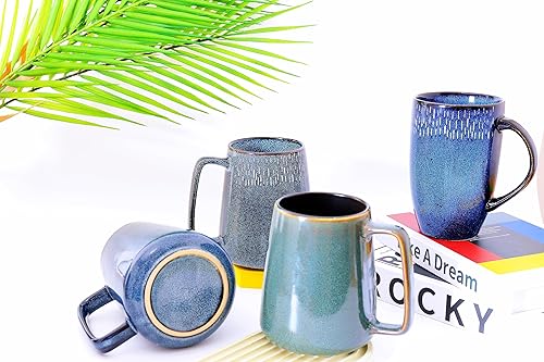 Miniatura 6 de Taza de café de cerámica de 24 onzas, taza grande de café con leche, taza de té para cacao, capuchino, latte, cereales, apta para lavavajillas,