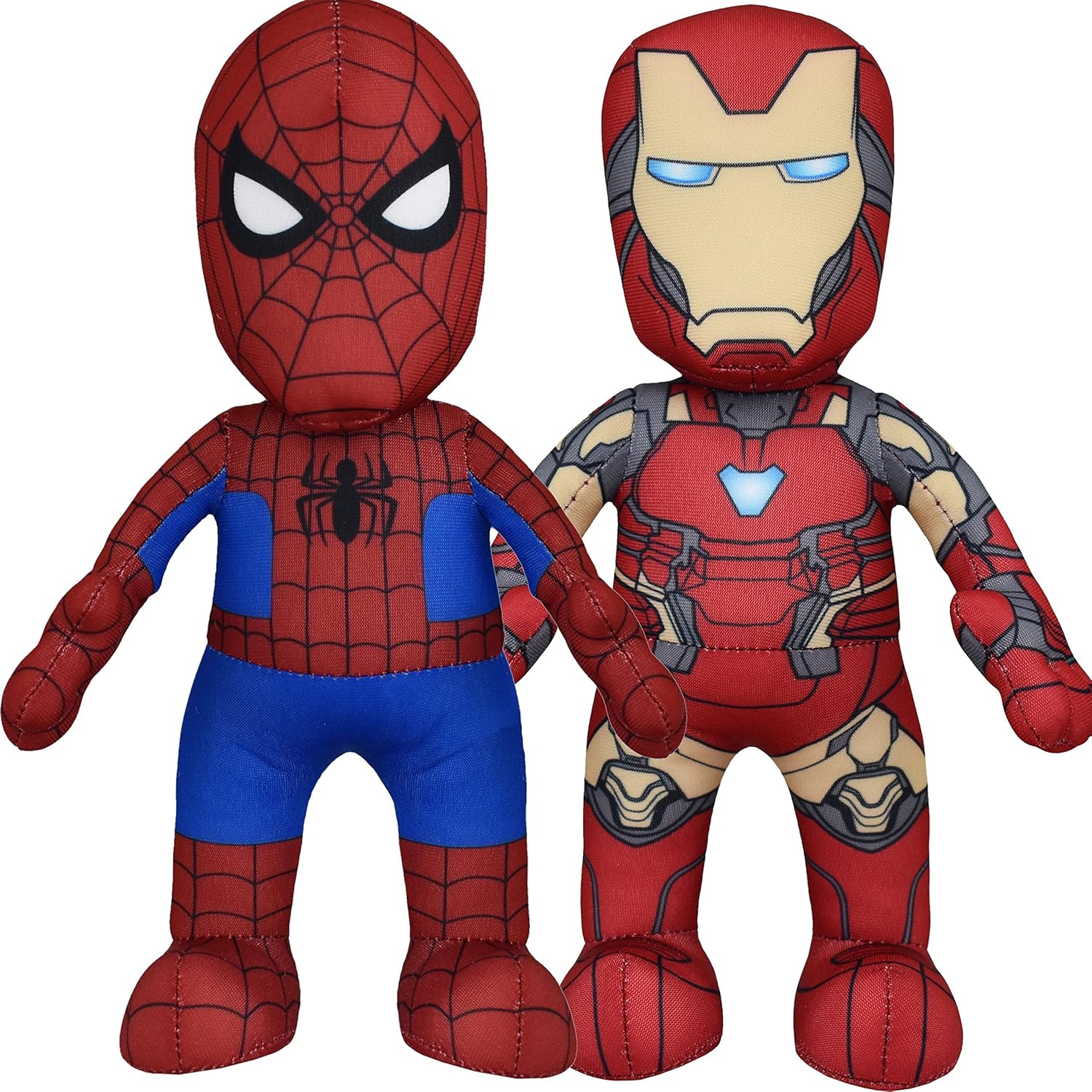 Bleacher Creatures Marvel Plush Figure Bundle: Spider-Man & Iron Man Figures