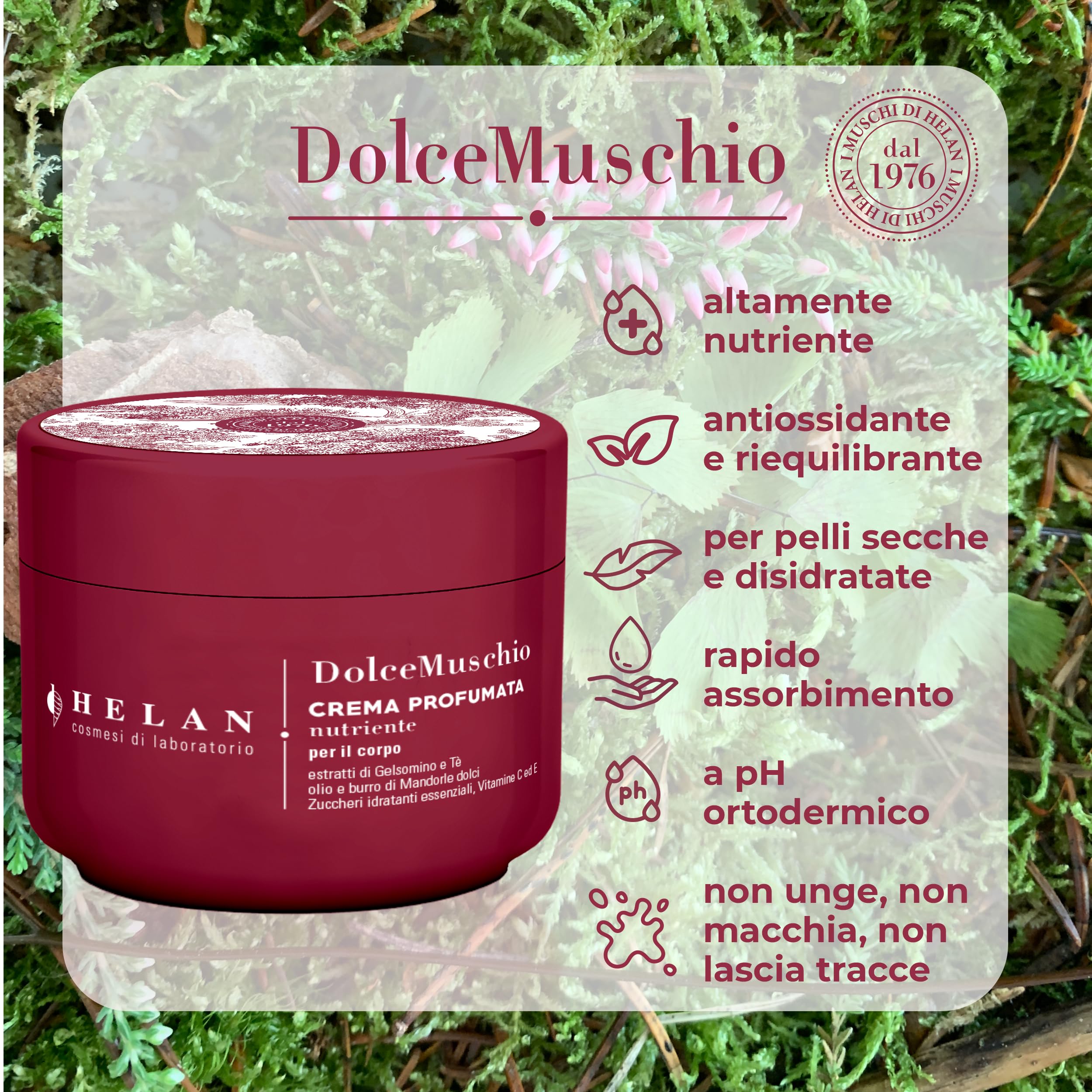 Helan Dolce Muschio Dolce Muschio zestaw upominkowy dla kobiet i mężczyzn, z perfumowanymi kremami do ciała, perfumami, pianką do kąpieli do włosów i ciała Dolce Muschio, połączenie zapachów