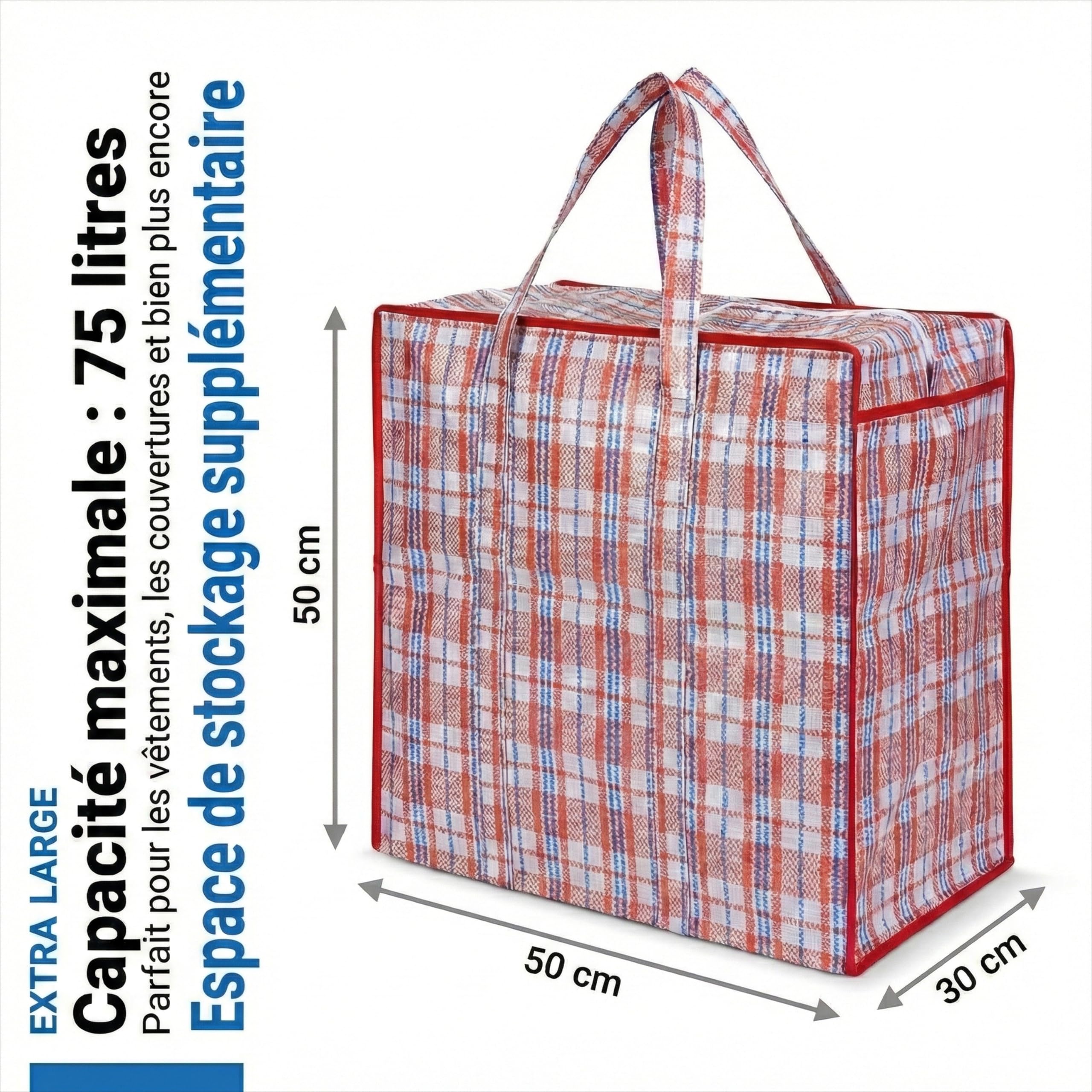 Josephine Osthoff Lot de 9 sacs de rangement pour couette, housse de couette - En plastique avec fermeture éclair - Pour vêtements