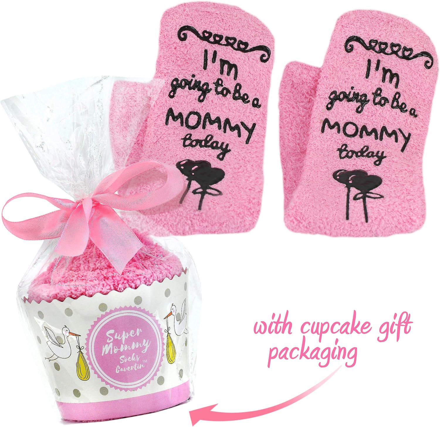 Cavertin Women's Labor and Delivery Socks with Gift Packaging