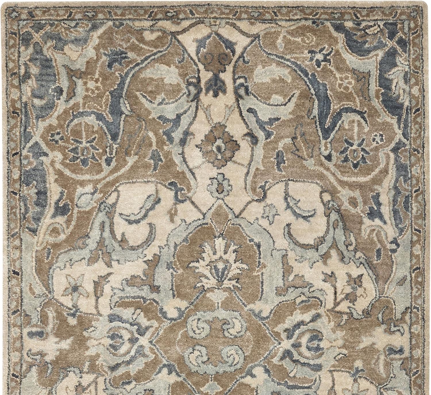 Amazon.com: Nolan Natural PB Traditional Handmade Tufted 100% Wool ...