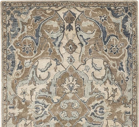 Amazon.com: Nolan Natural PB Traditional Handmade Tufted 100% Wool ...