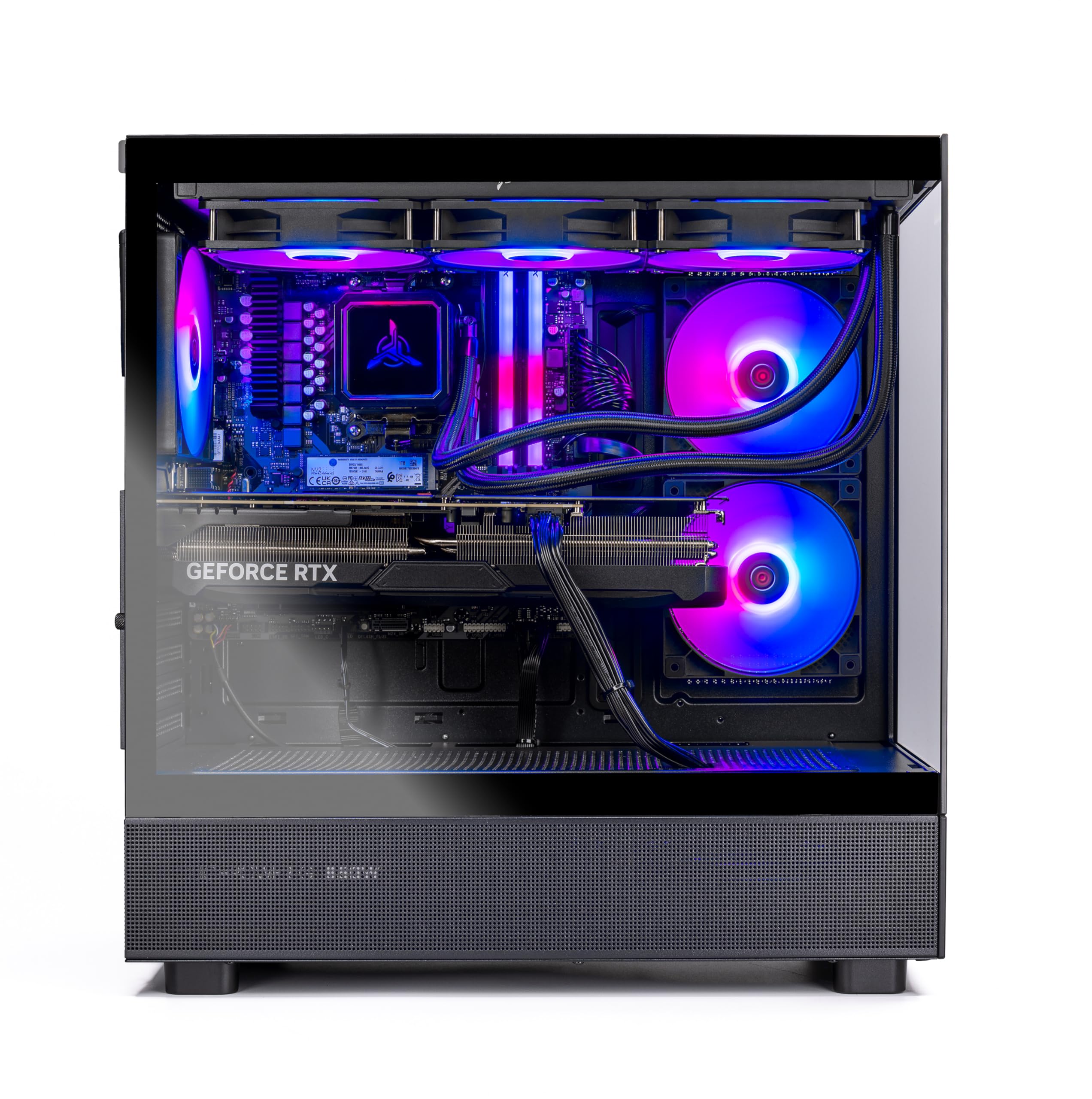 Seventy Seven　azure. Skytech Azure 3 Liquid Cooled Gaming Desktop - AMD Ryzen 7