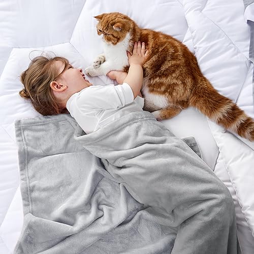 Vista 54 de Bedsure GentleSoft - Mantas de forro polar, tamaño Queen, color morado, manta de cama suave, ligera, afelpada, difusa, acogedora, de microfibra