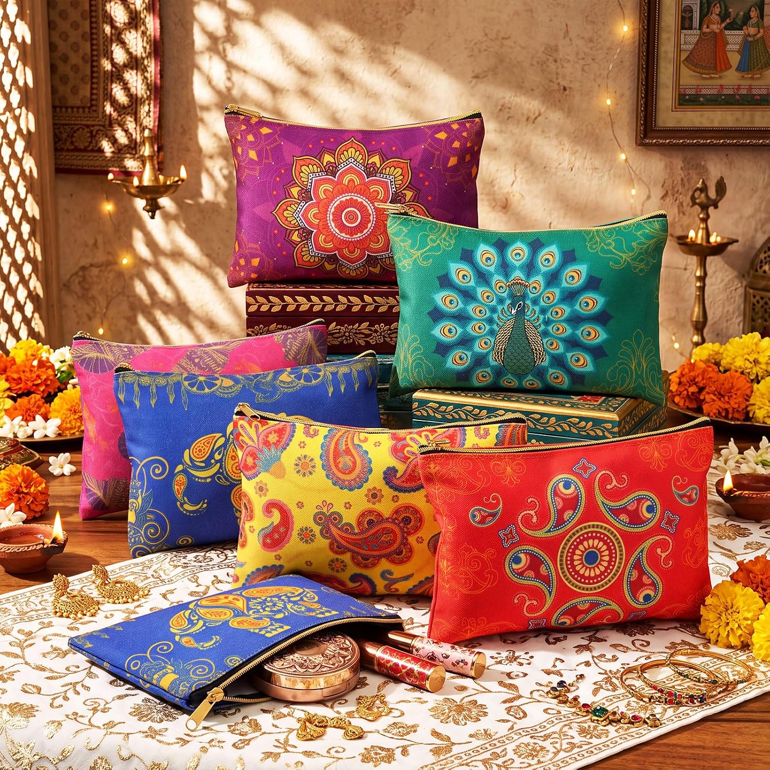 36 Pcs Indian Return Gifts for Pooja, 7.9 × 5.5 Inch image 2