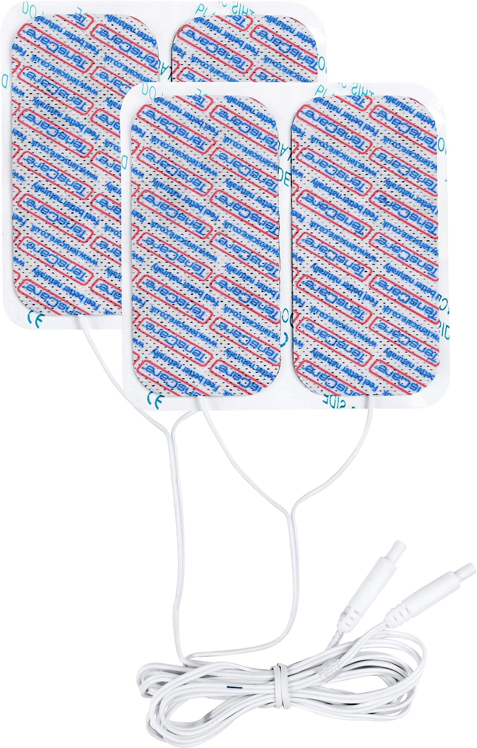 TensCare Perfect MamaTens Replacement Electrode Pads with Integrated Leads, 4 Count