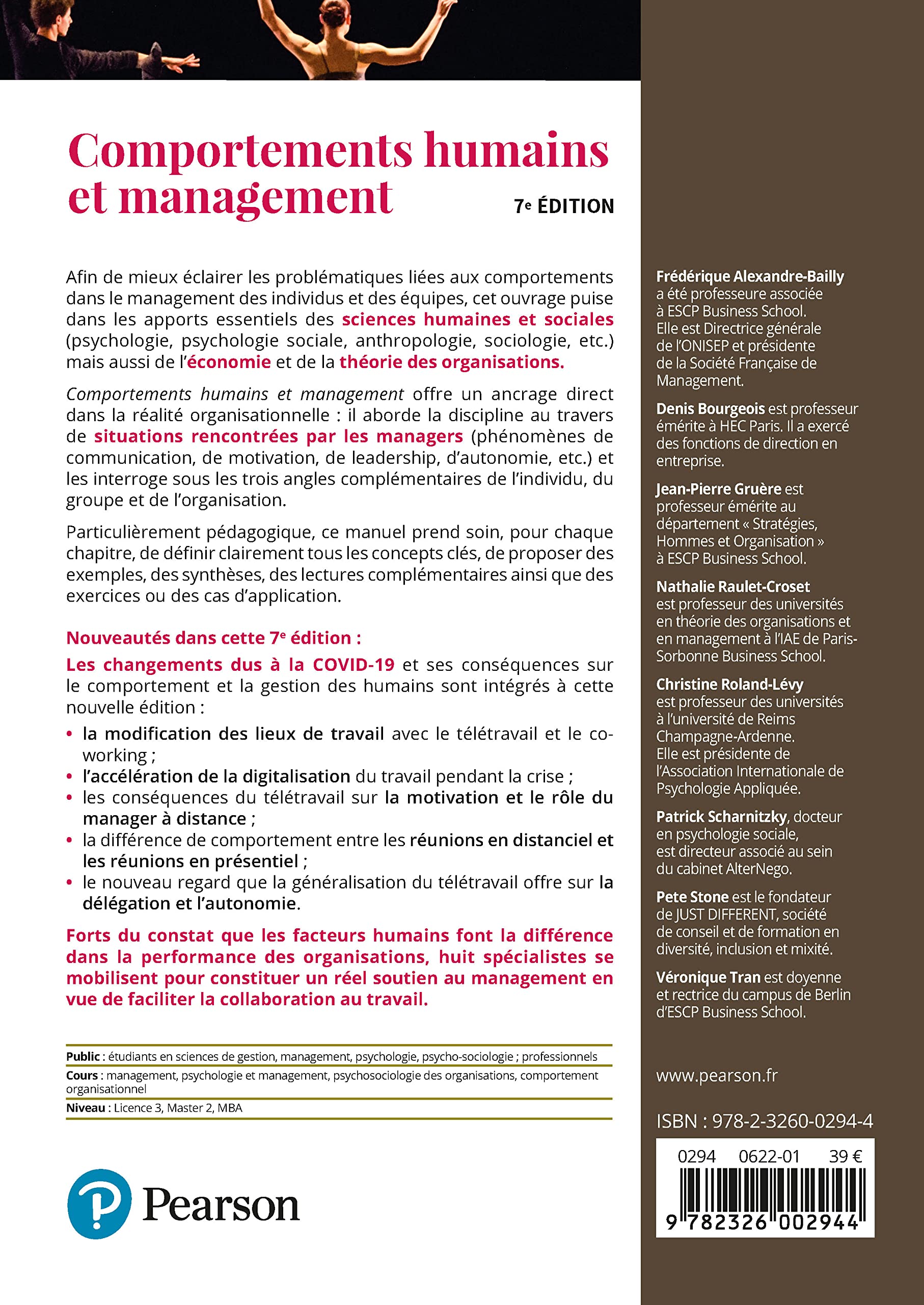 Comportements humains et management 7e édition