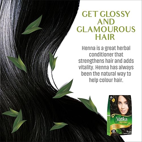 Miniatura 7 de Dabur Vatika Henna - Tinte para el cabello, tinte para el cabello de henna, acondicionador y coloración para el cabello, henna sin amoníaco para
