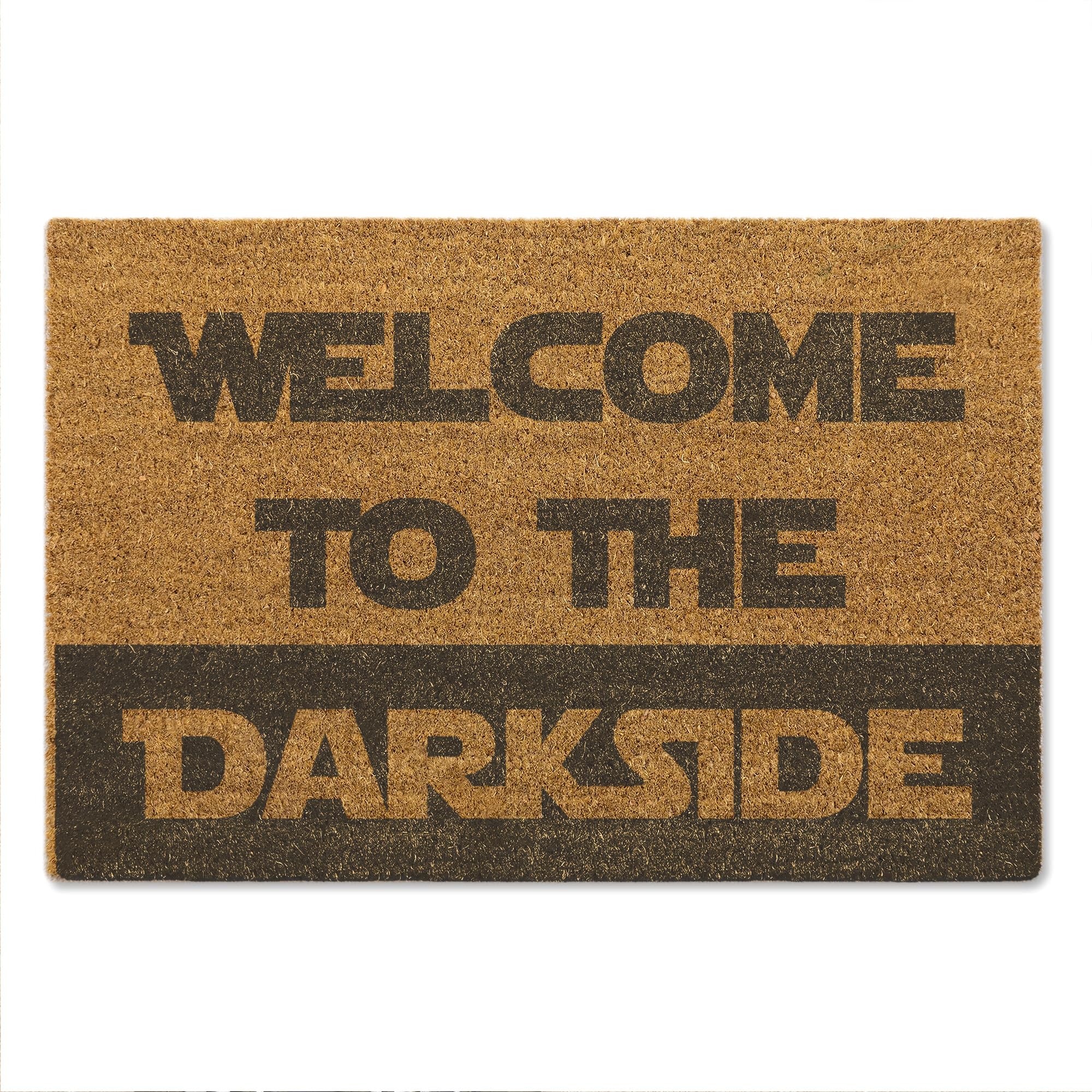A1 Graphics Ltd Welcome To The Dark Side Space Sci Fi Movie Doormat Humorous Retro Film Style Door Mat, Novelty Home Gift Welcome Mat